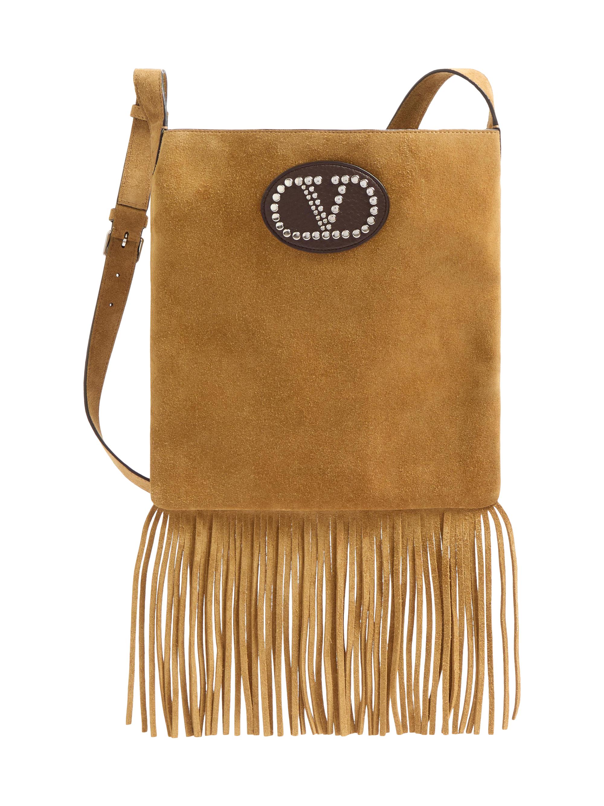 Valentino Garavani Nellcote Suede Shoulder Bag with Fringes | Saks