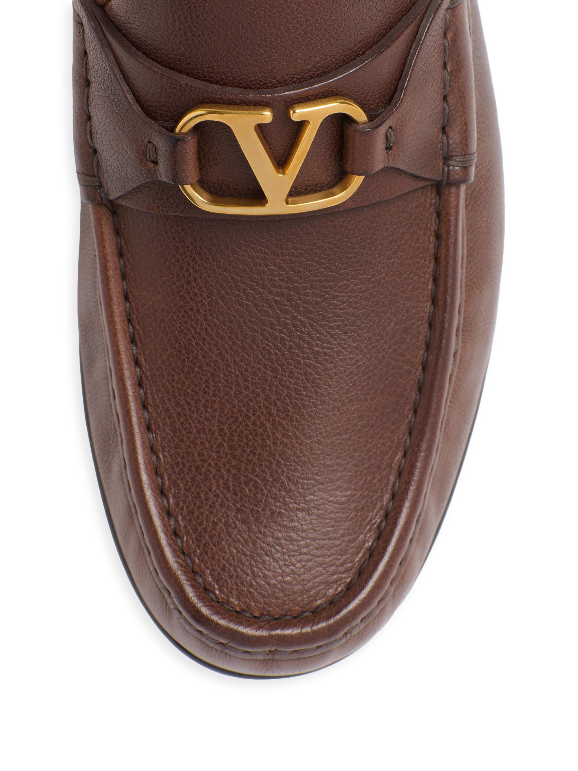 Valentino Garavani VLogo Signature Buffalo Loafers | Saks Fifth Avenue