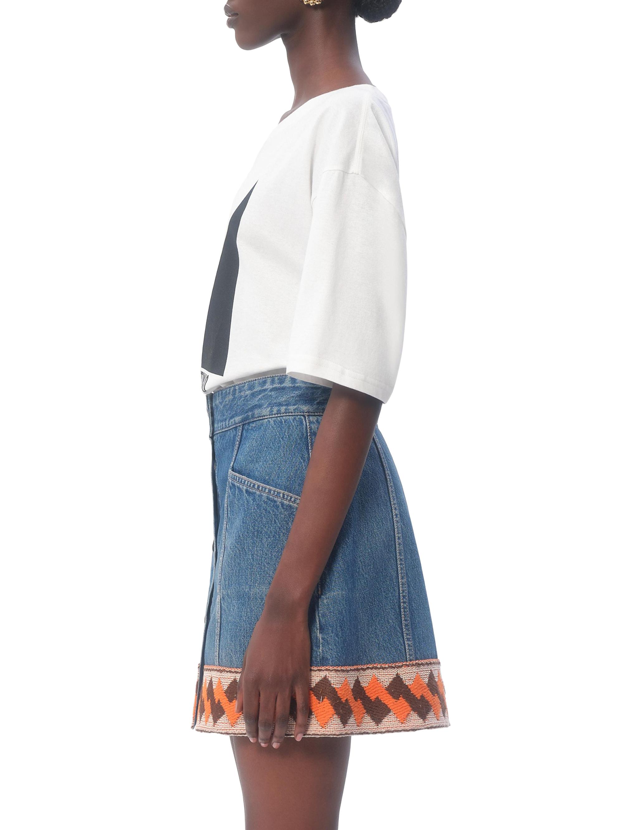 Valentino Ivory T-shirt with Chez Valentino print main image 0