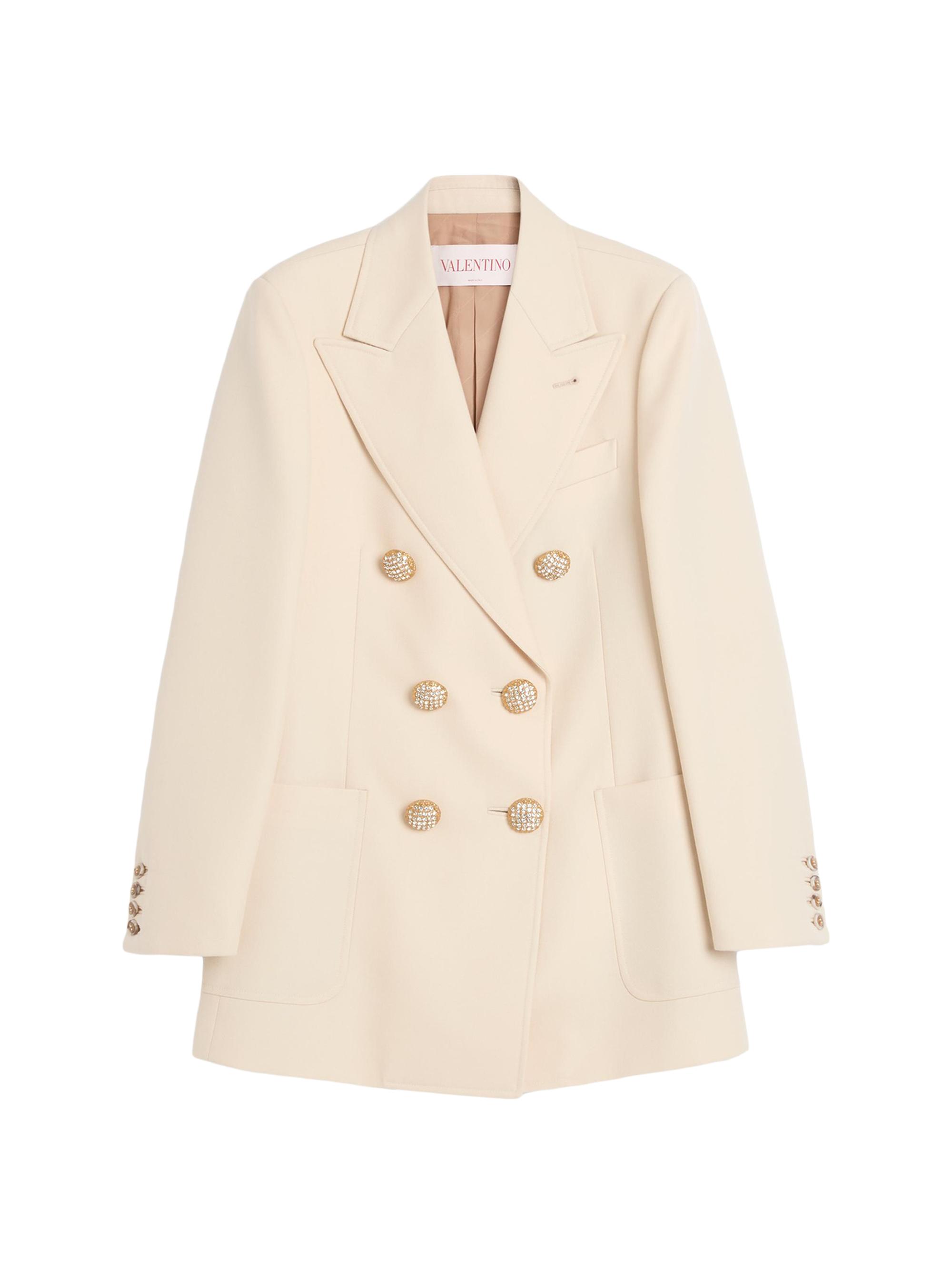 Valentino Garavani Women's Blazer in Diagonal Dry Wool -