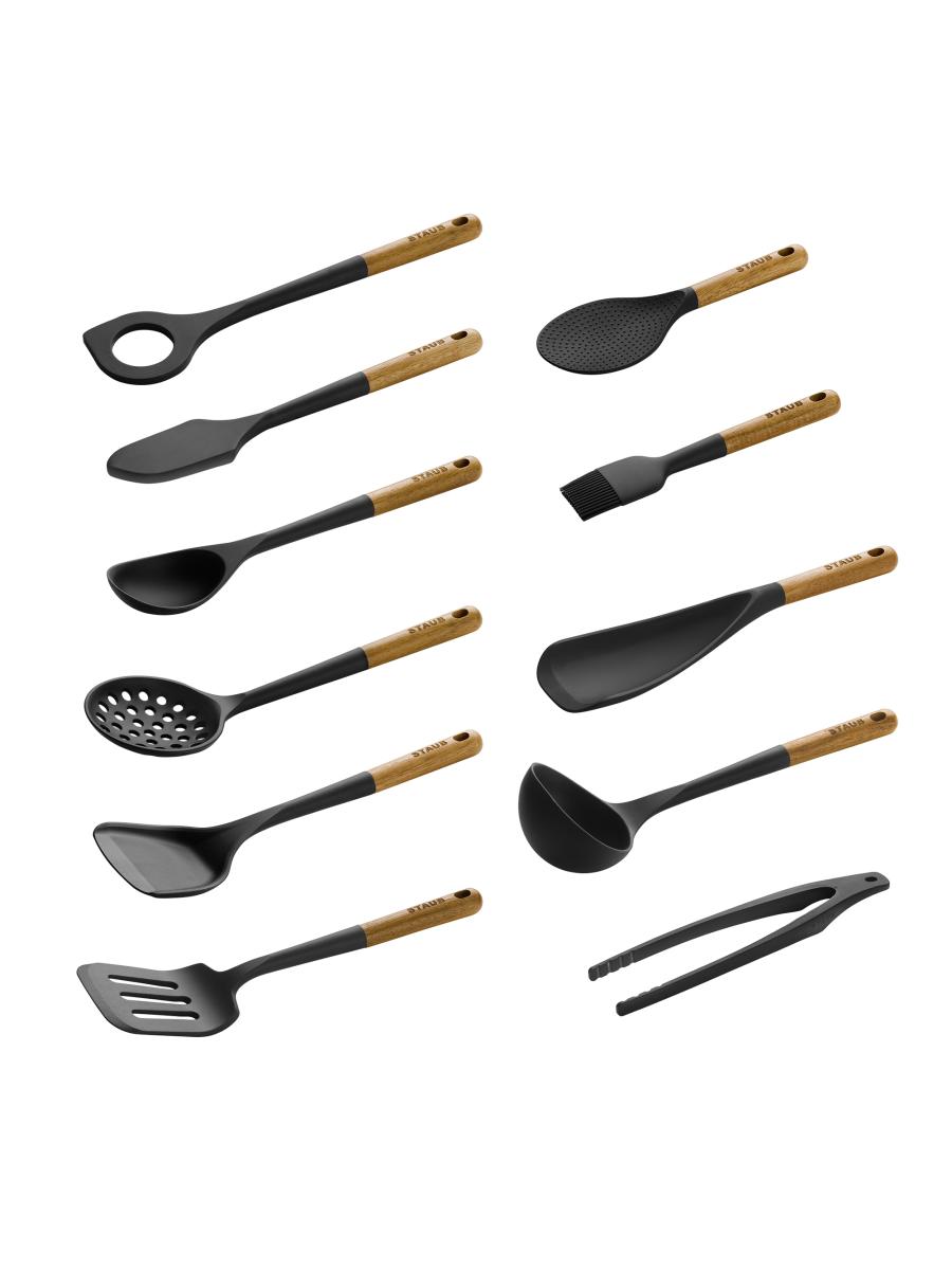 Staub Silicone with Wood Handle Cooking Utensil Sets