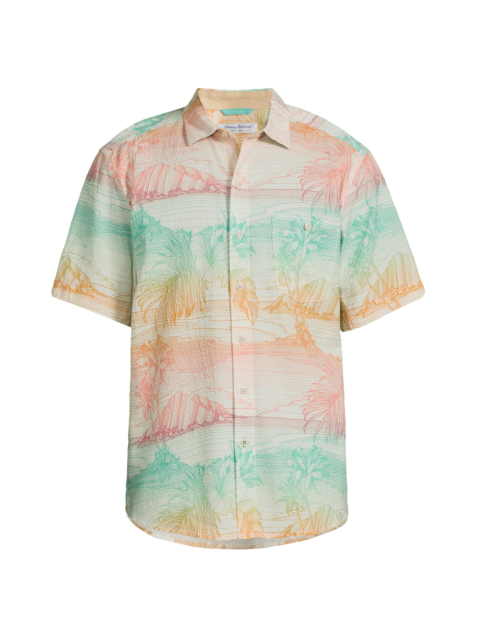 Tommy Bahama Men's Nova Wave Corsica Coast Short-Sleeve Shirt - Marble Cream