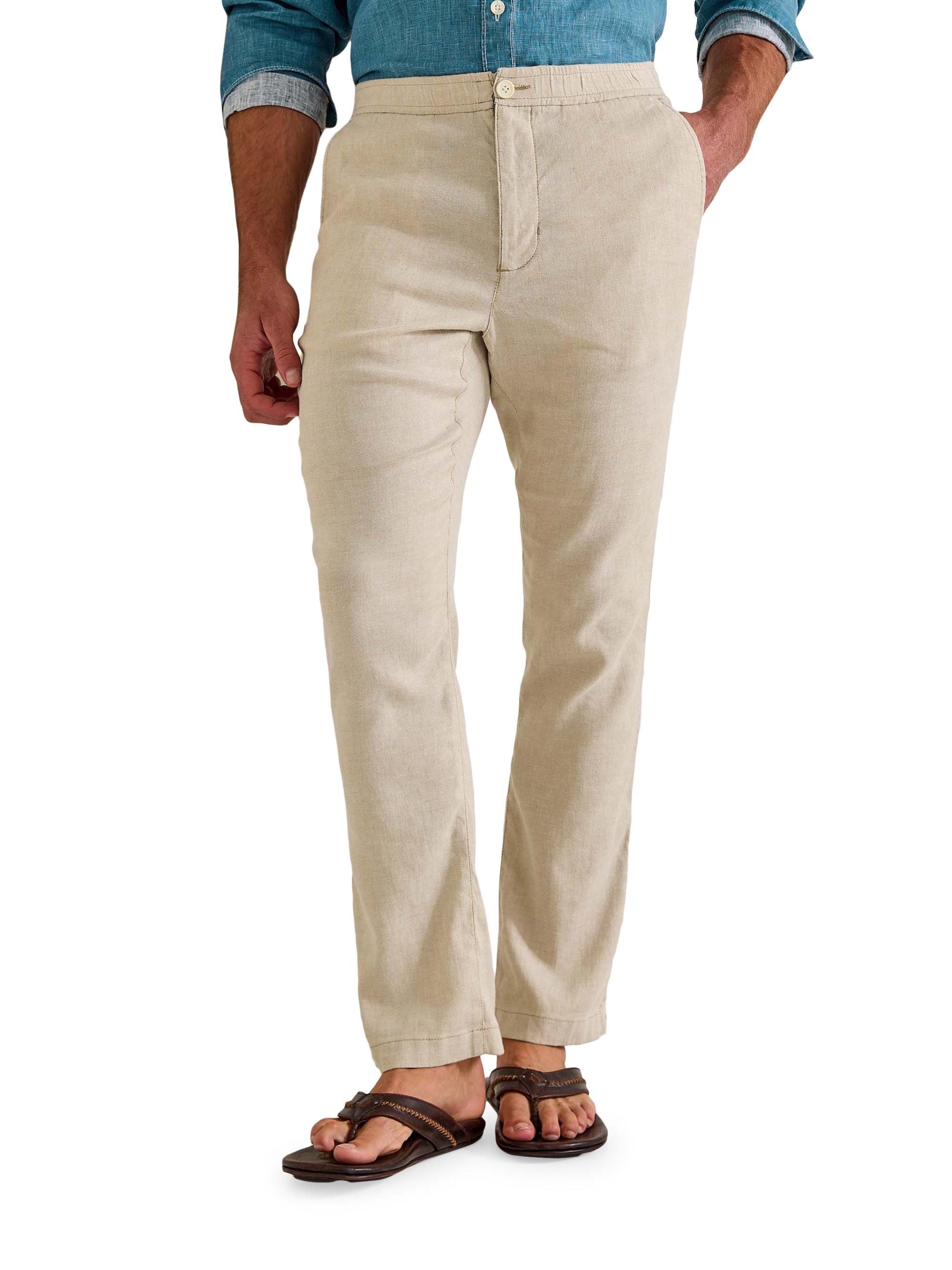 Tommy Bahama Men's Beach Coast Elasticized Pants - Stone Khaki