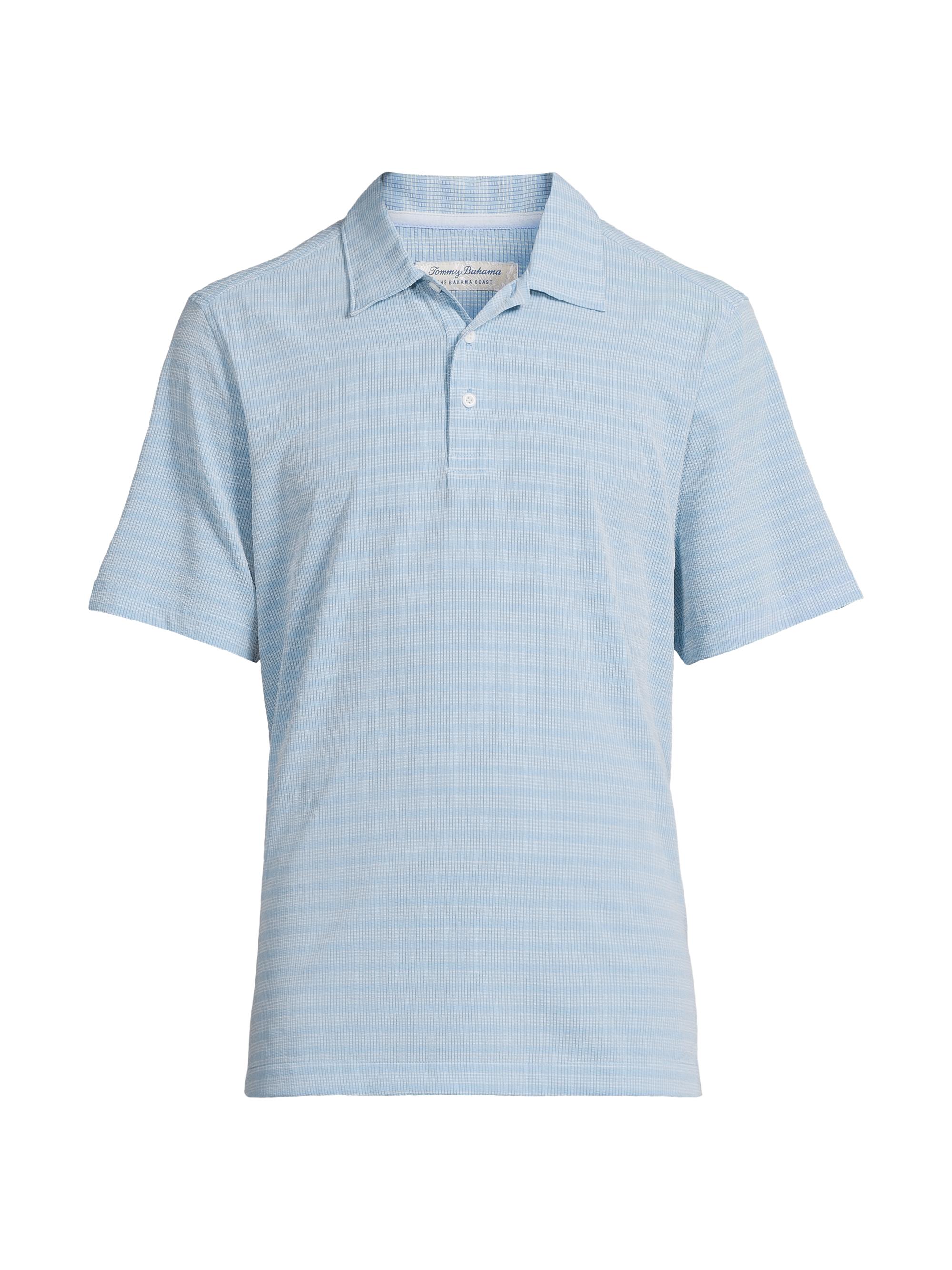 Tommy Bahama Men's Bahama Coast Scala Striped Polo Shirt - Steel Blue