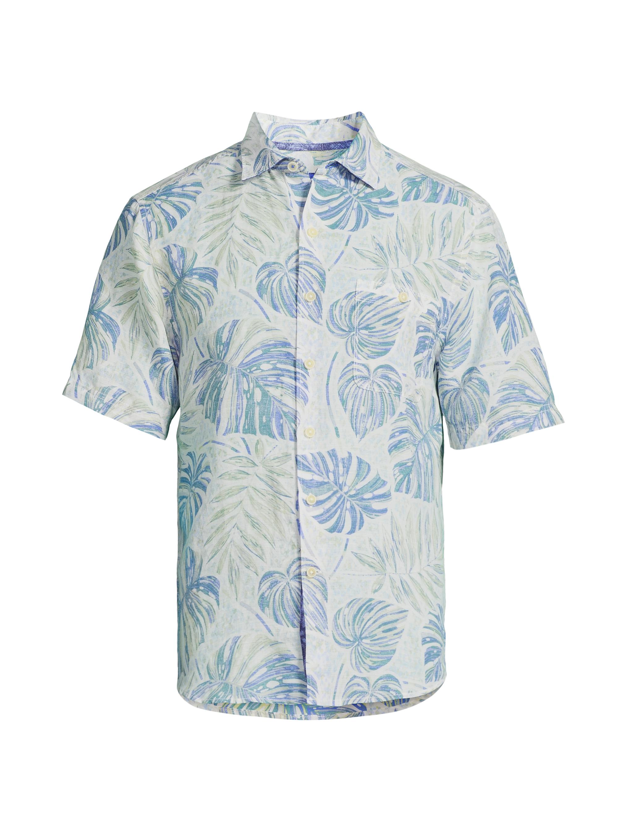 Tommy Bahama Men's Grand Monstera Short-Sleeve Shirt - Blue Whisper