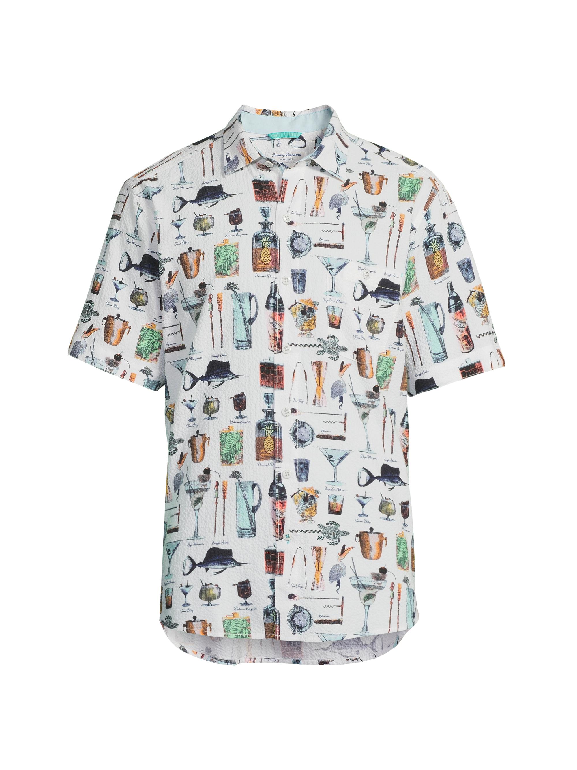 Tommy Bahama Men's Nova Wave Well Stocked Shirt - White