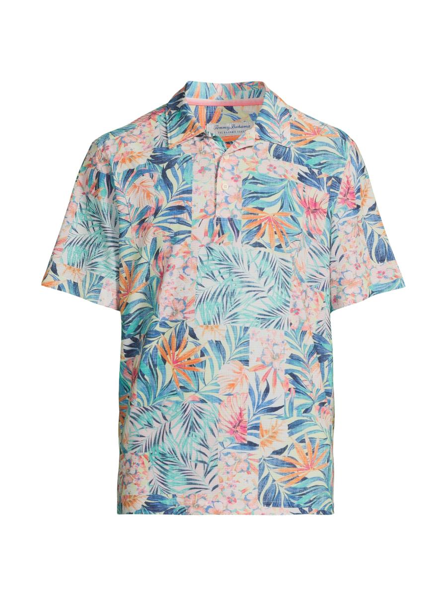 Tommy Bahama Men's Positano Palms T-Shirt - Vanilla Ice main image 1