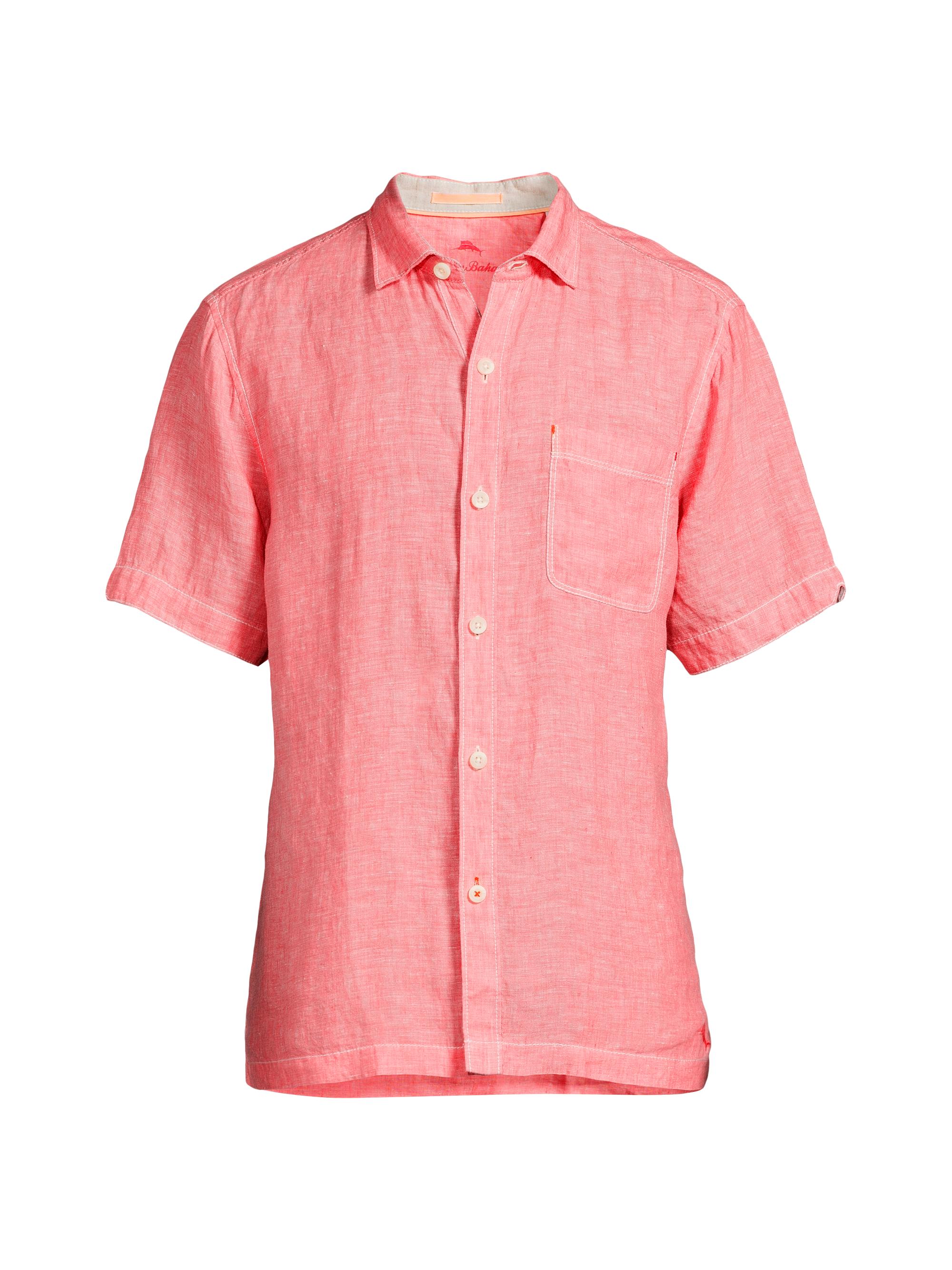 Tommy Bahama Men's Paradise Breezer Linen Button-Front Shirt - Paradise Pink