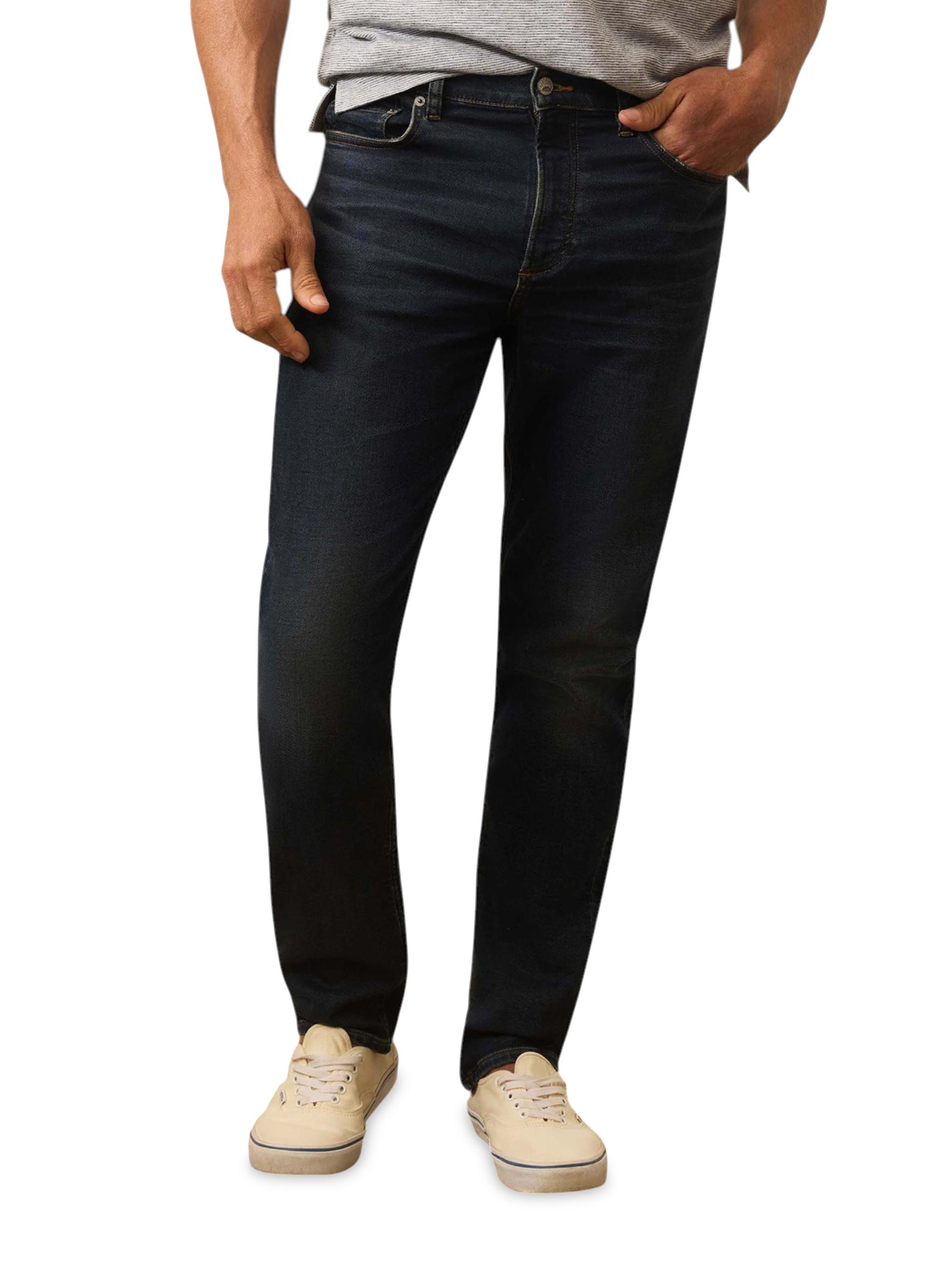 Faherty Brand Men's Stretch Terry Indigo Slim Jeans - Belmar Coast Wash