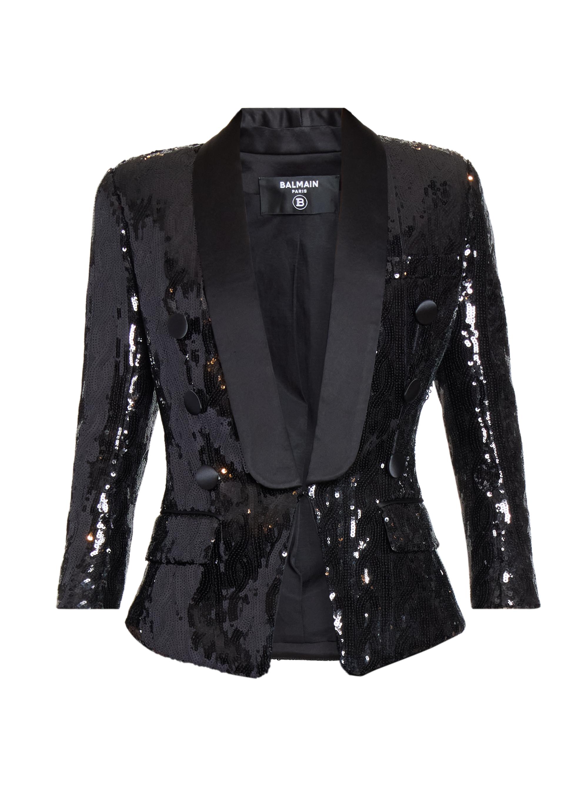 Balmain Sequined Tailored Blazer | Saks Fifth Avenue