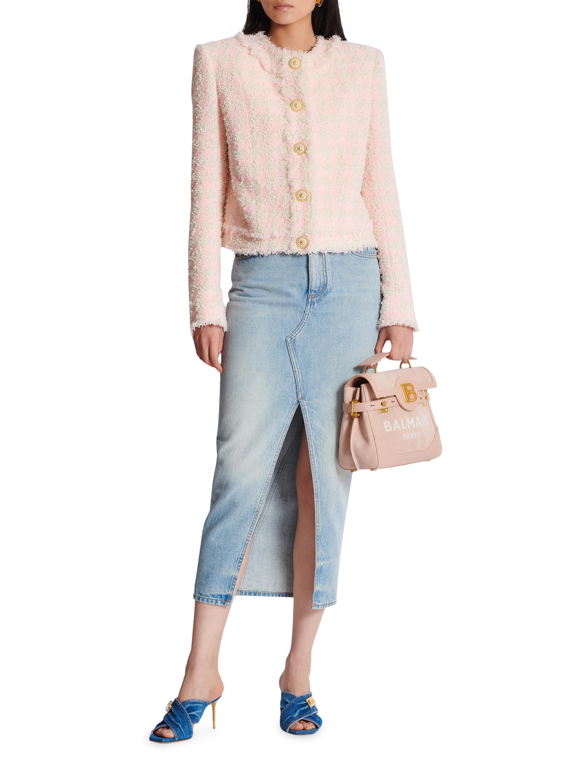 Balmain Collarless Tweed Jacket | Saks Fifth Avenue