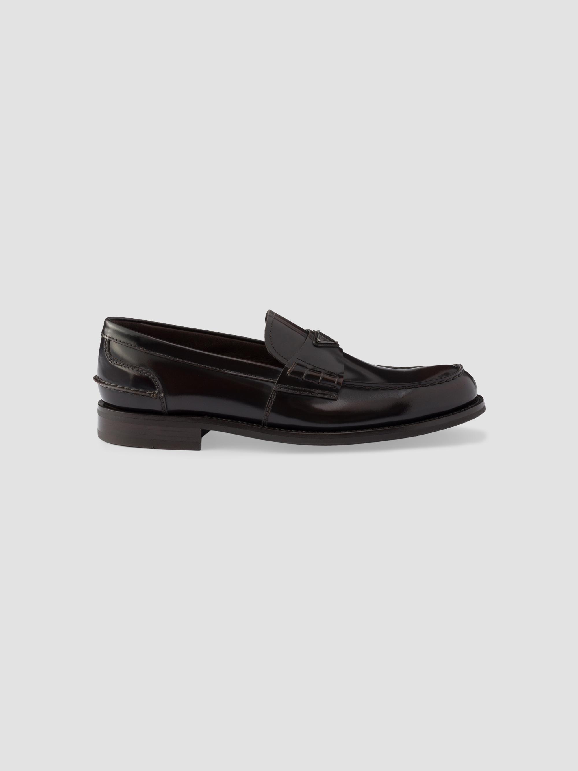 Prada Shuffle Antiqued Leather Laced Shoes | Saks Fifth Avenue