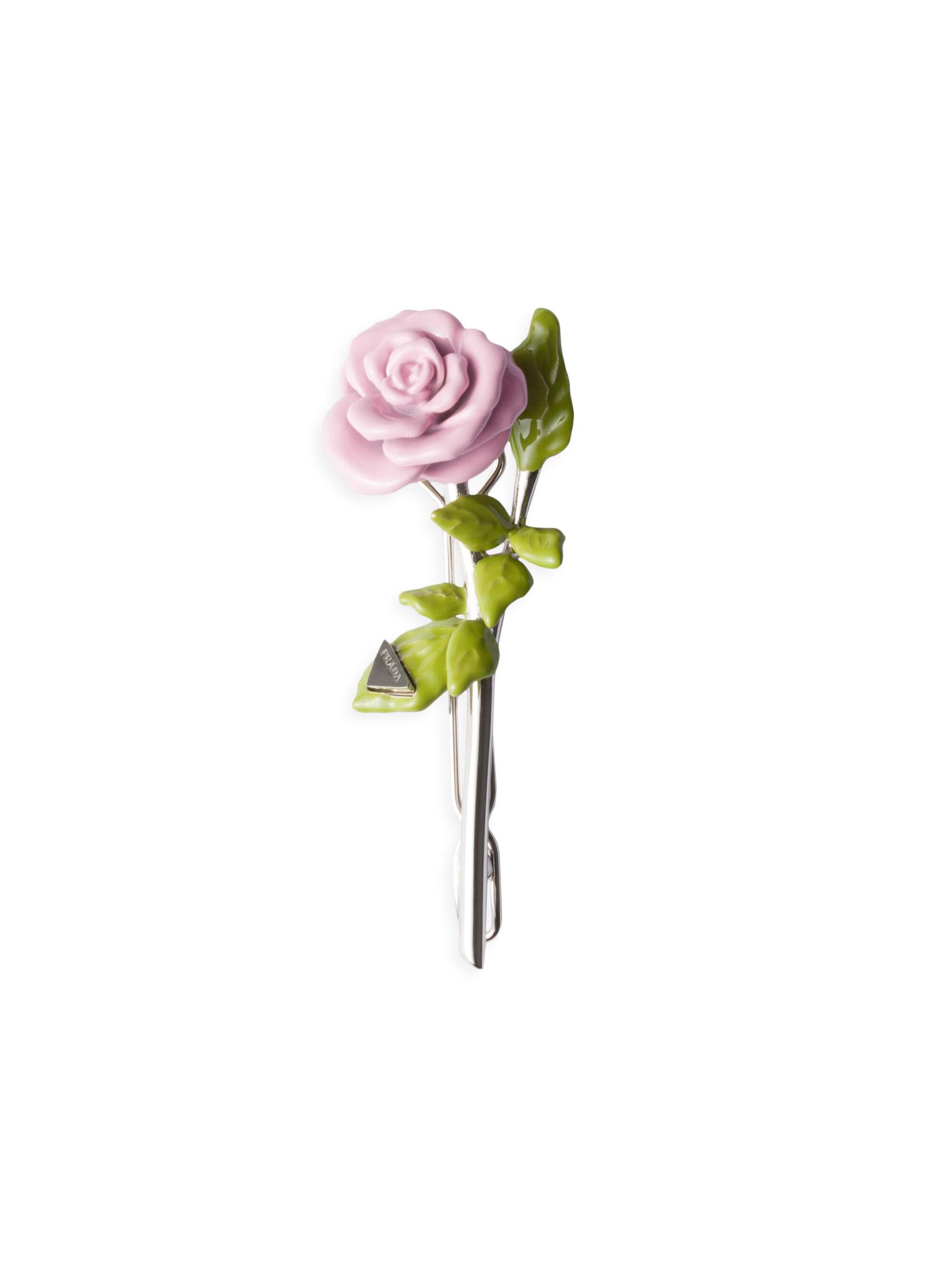 Prada Enamelled Metal Hair Clip | Saks Fifth Avenue display picture 2
