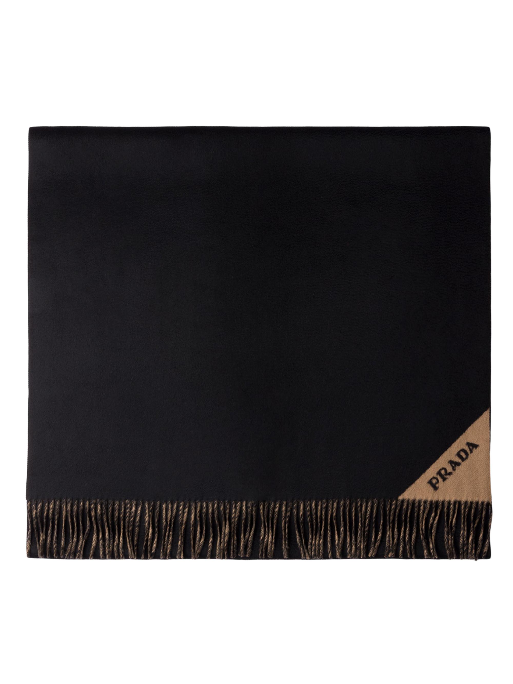 Prada Women's Double Cashmere Scarf - Grey