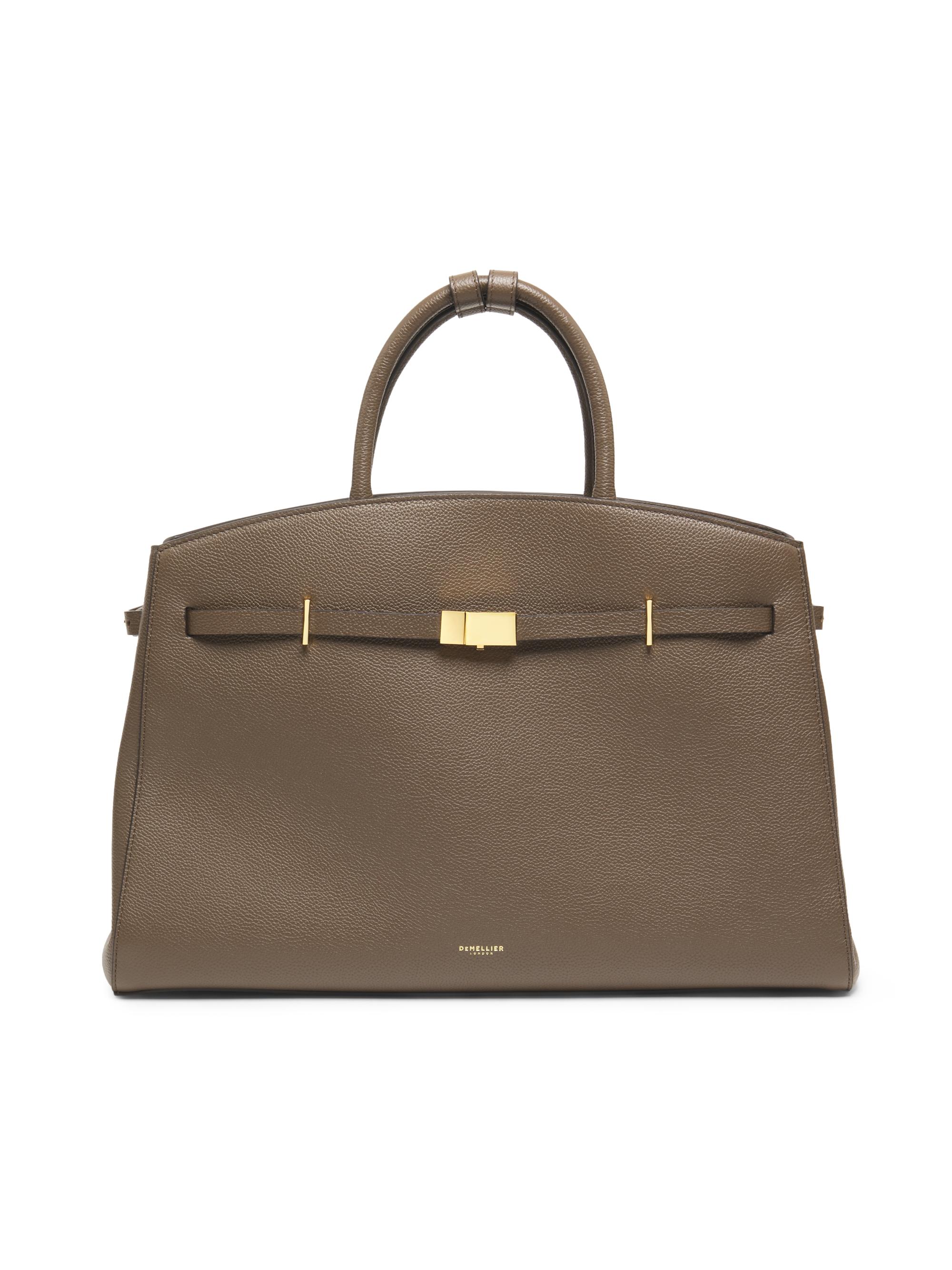 DeMellier Hudson Grained Leather Top Handle Bag | Saks Fifth Avenue