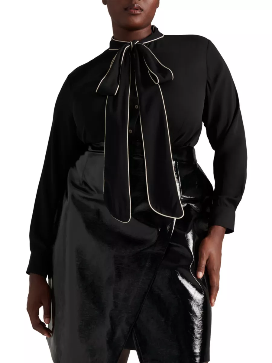 Shop Pari Passu Pauline Pussy Bow Blouse | Saks Fifth Avenue Shop Pari Passu Pauline Pussy Bow Blouse | Saks Fifth Avenue