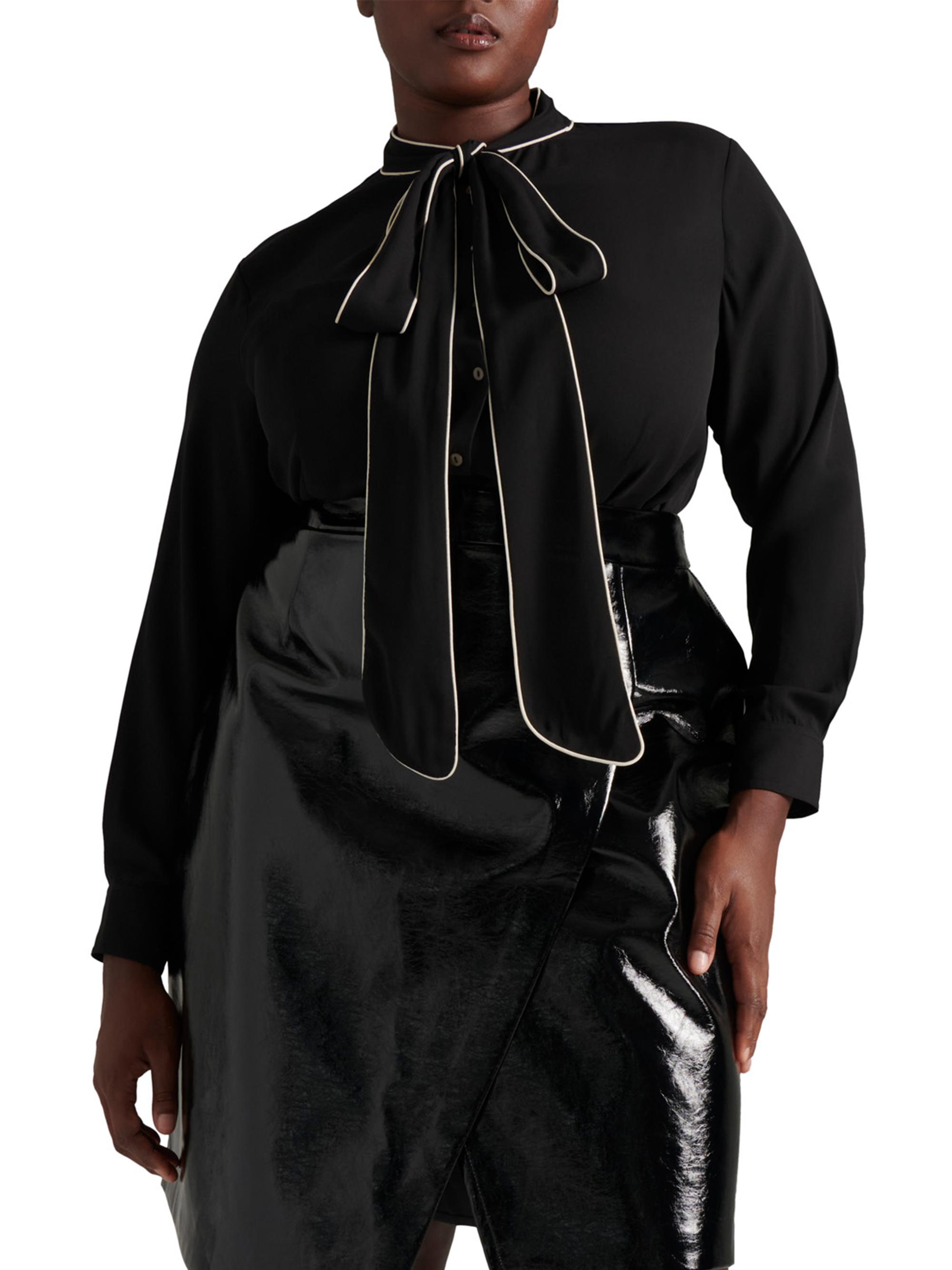 Pari Passu Women's Pauline Pussy Bow Blouse - Black