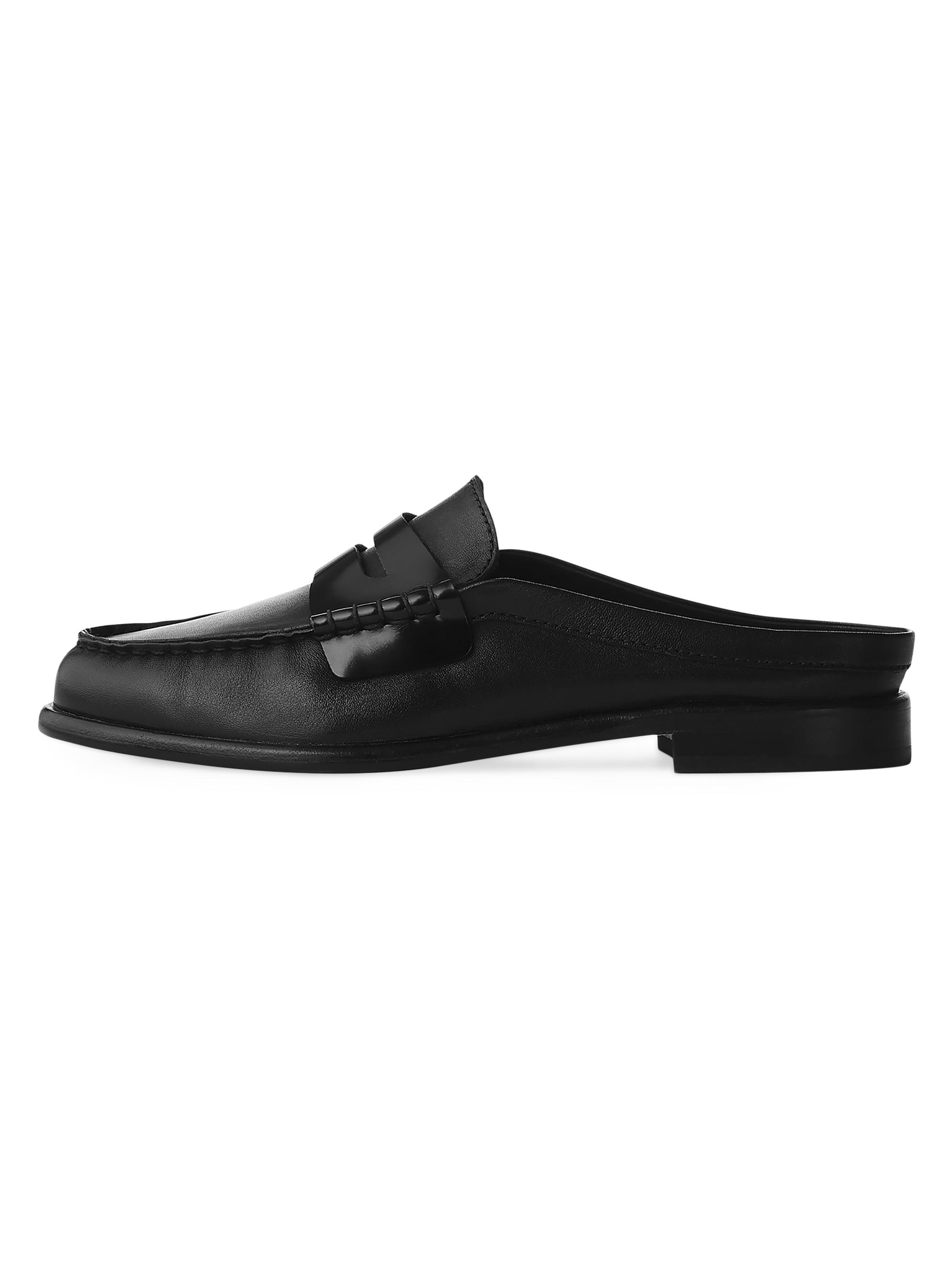 rag & bone Women's Carter 20MM Leather Mules - Black