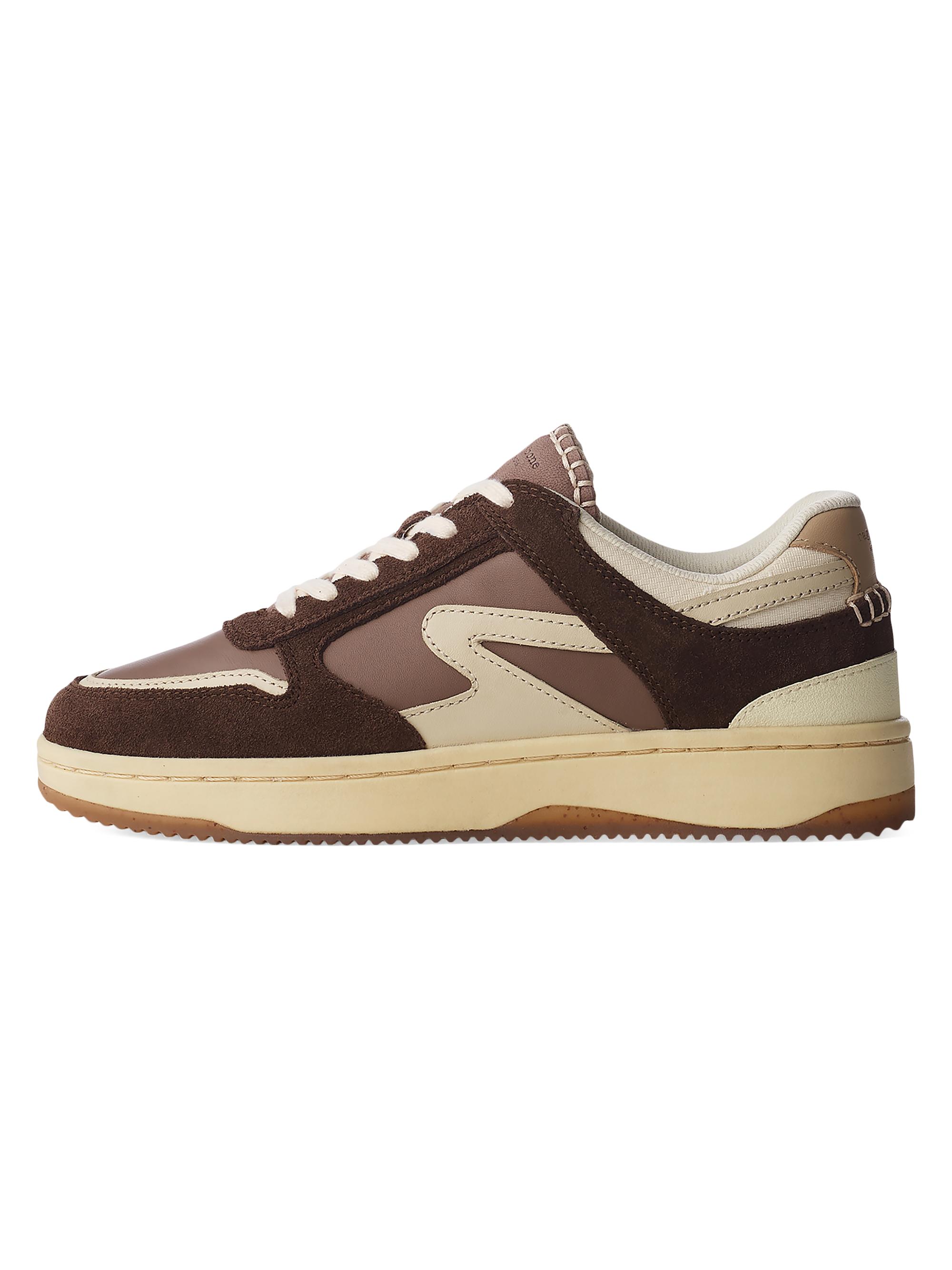 rag & bone Women's Retro Leather Tennis Sneakers - Beige