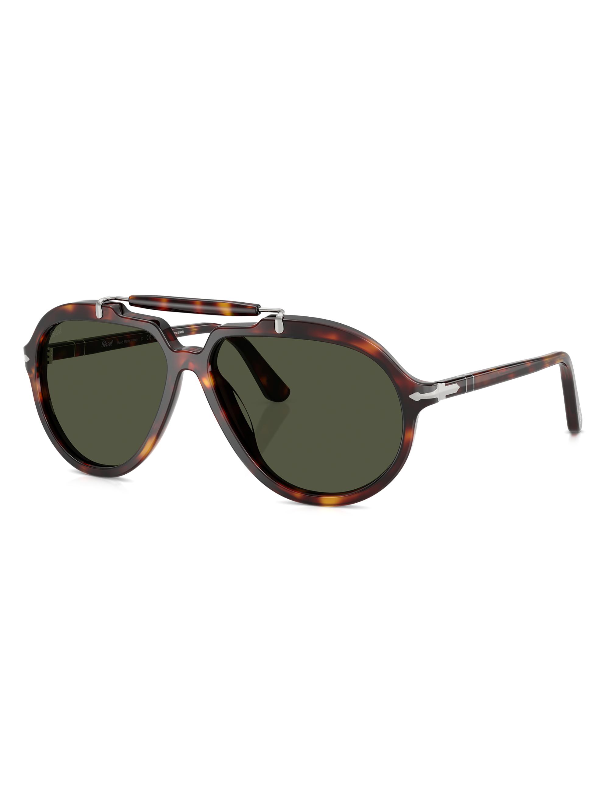 Persol Men's 57MM Square Sunglasses - Havana