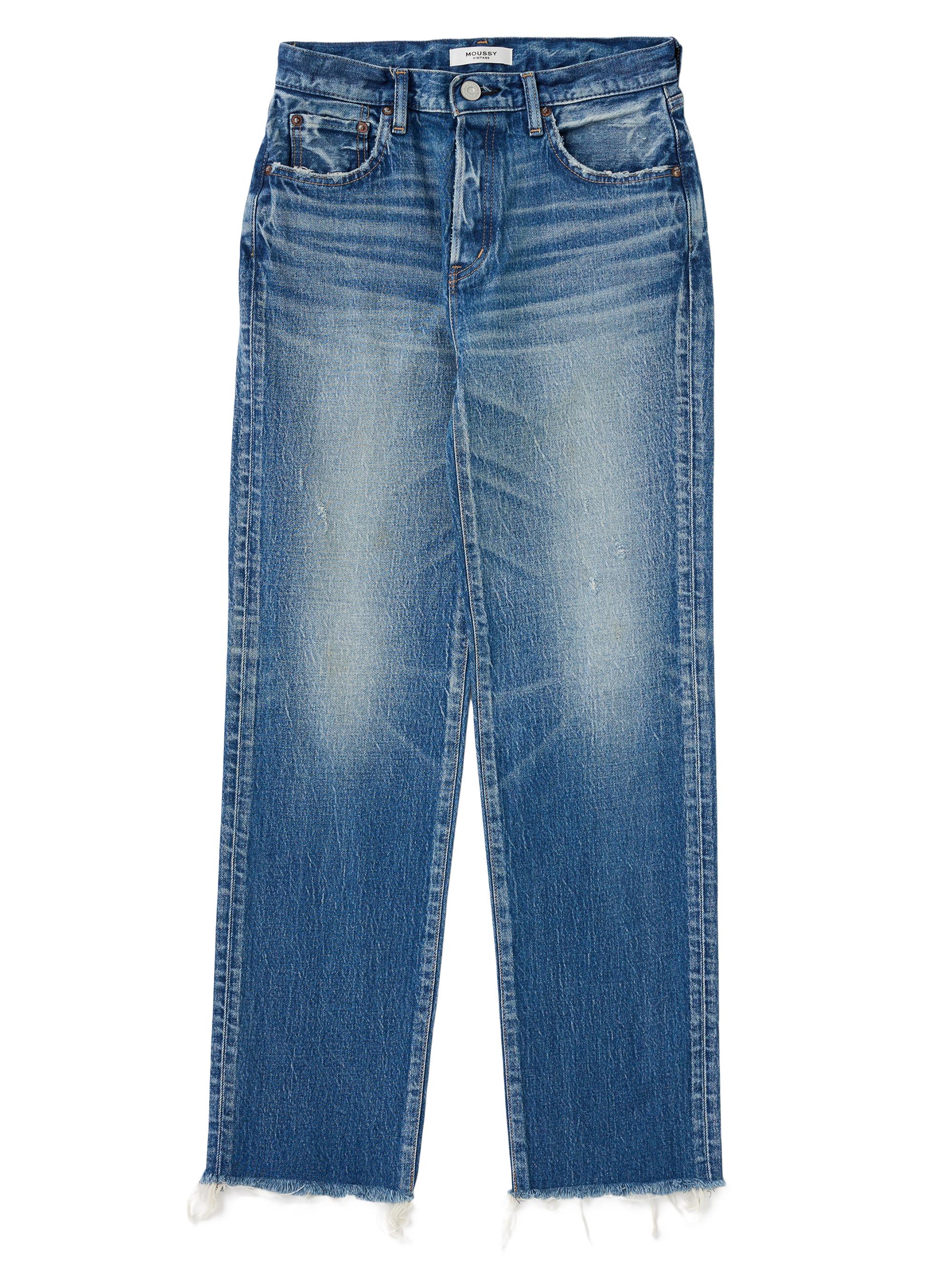 Moussy Vintage Women's Rutherford Straight-Leg Jeans - Blue