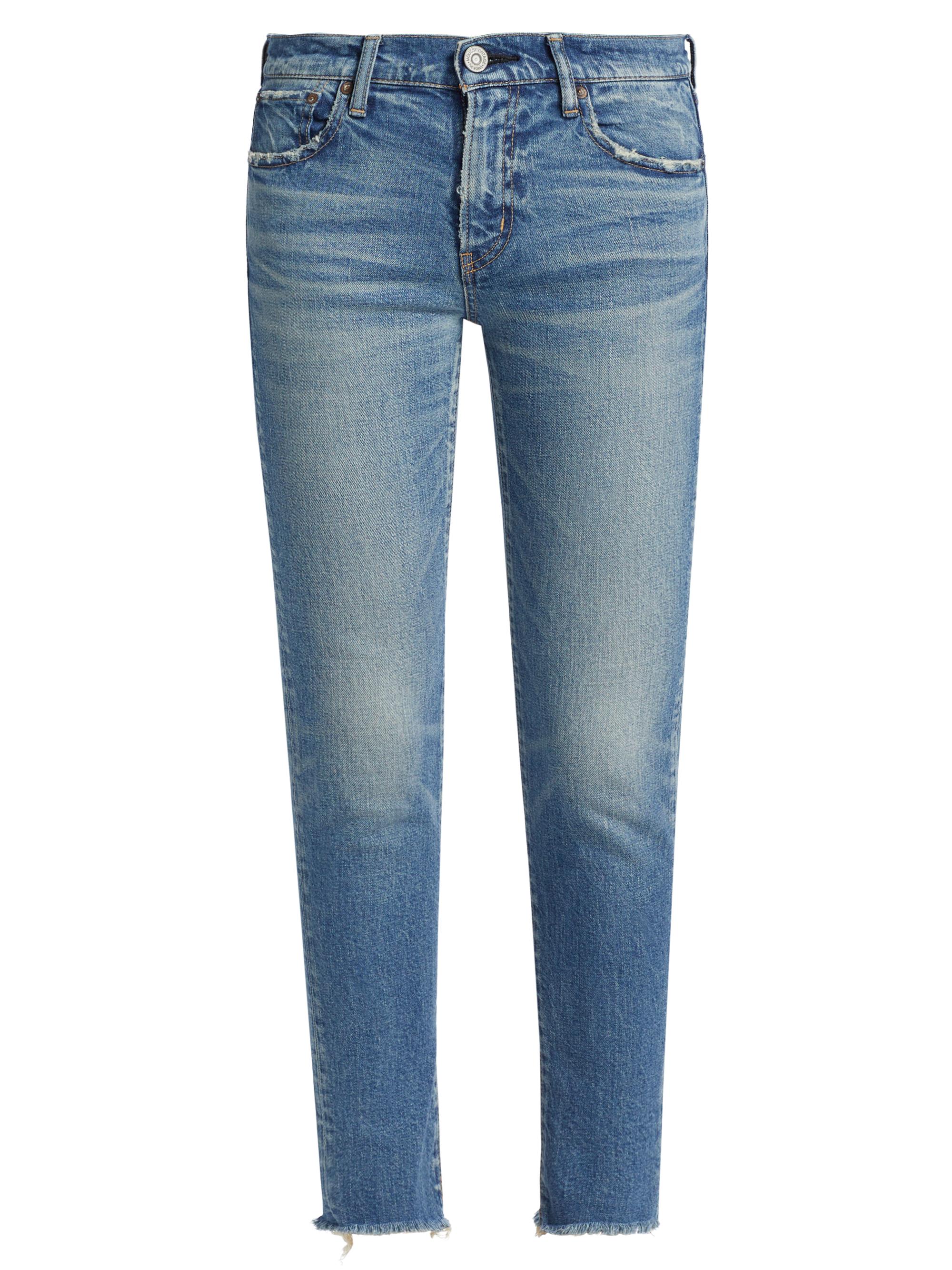 Moussy Vintage Women's Hawthorne Skinny Mid-Rise Jeans - Light Blue