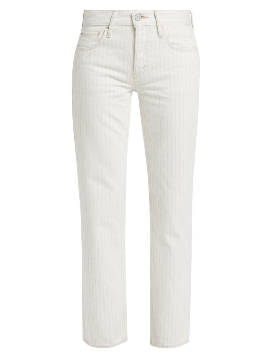 Moussy Vintage Elmora Pinstriped Straight Jeans | Saks Fifth