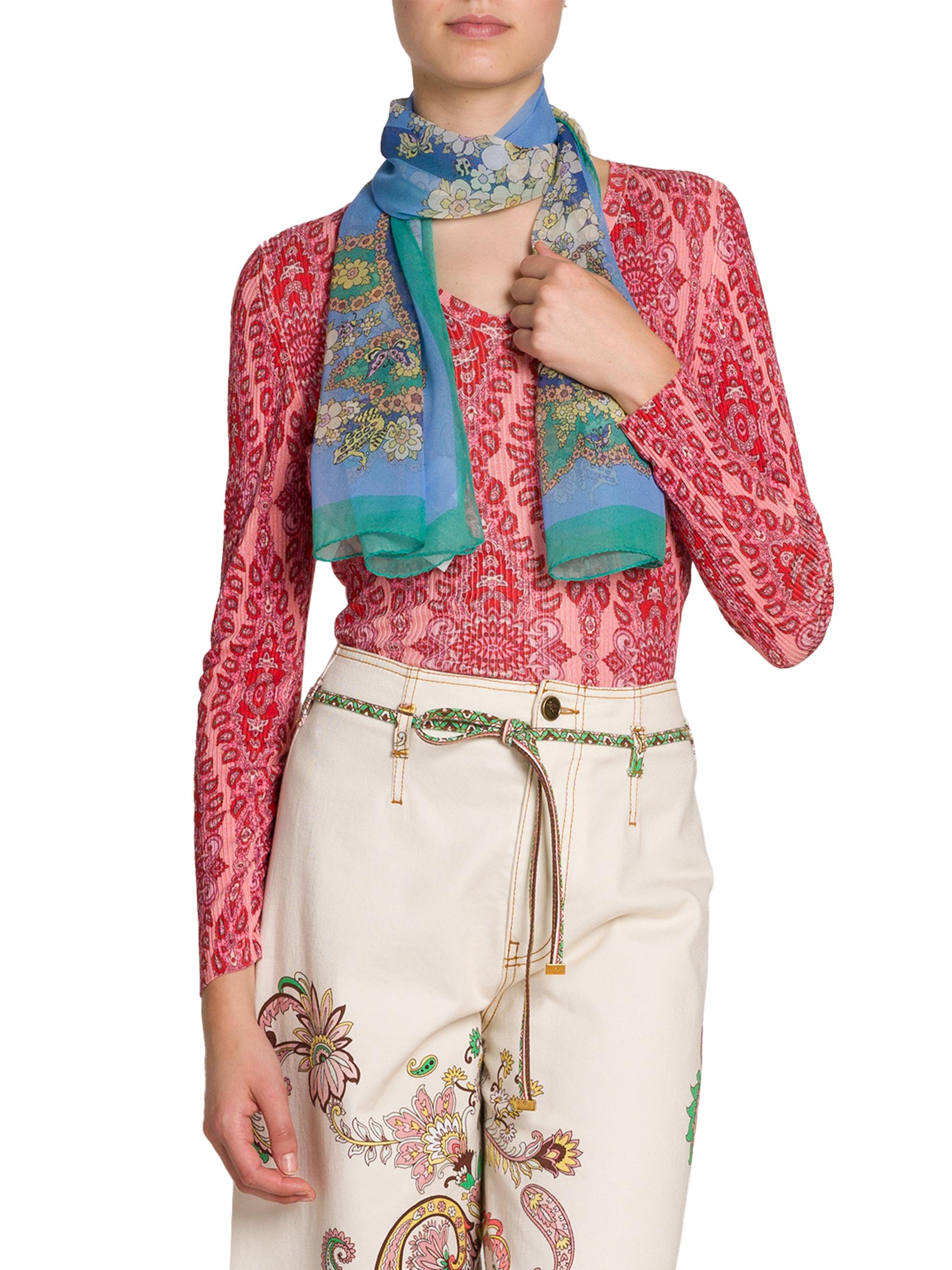 Etro Women's Tosca Paisley Scarf - Blue Multi