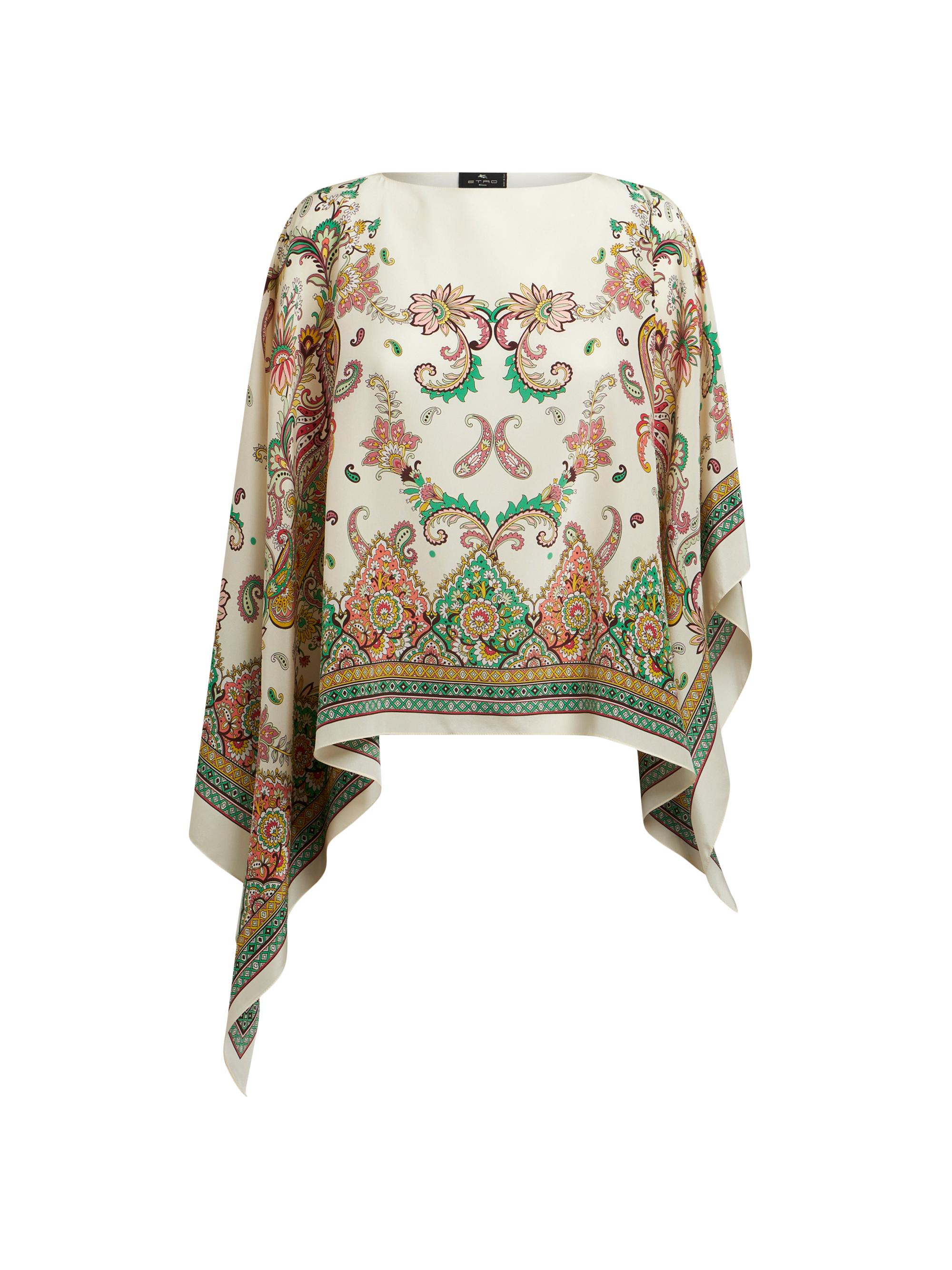 Etro Silk Foulard Poncho | Saks Fifth Avenue