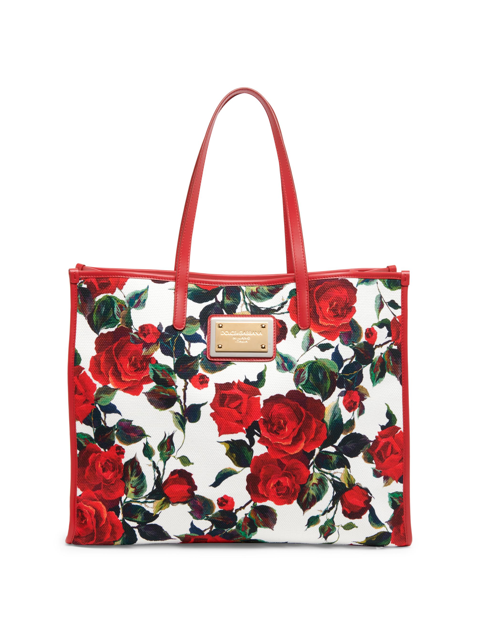 Dolce & Gabbana Women's Floral Canvas Tote