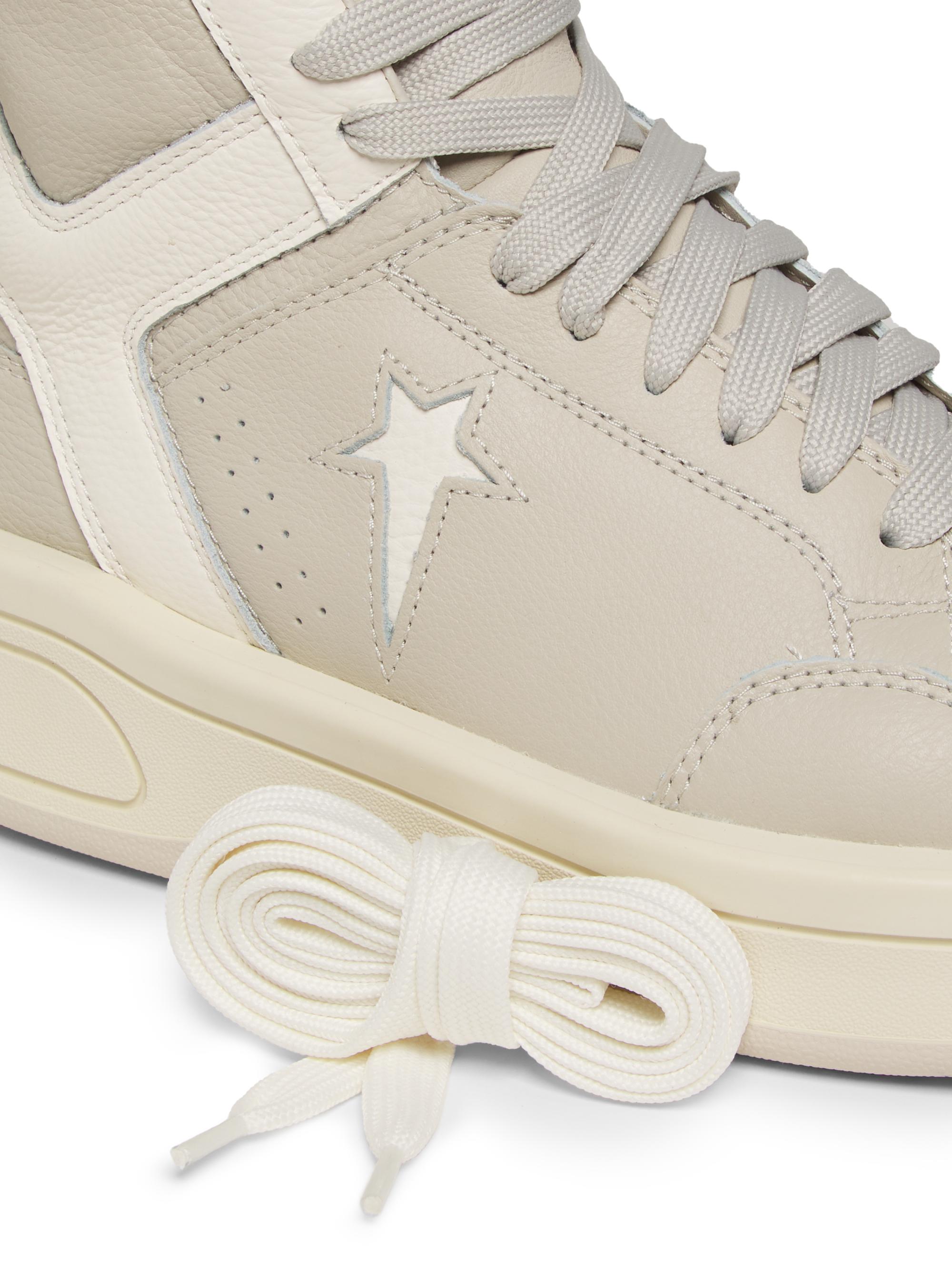 靴 rick owens drkshdw converse DRKSHDW by Rick Owens Converse x DRKSHDW TURBOWPN Leather Sneakers