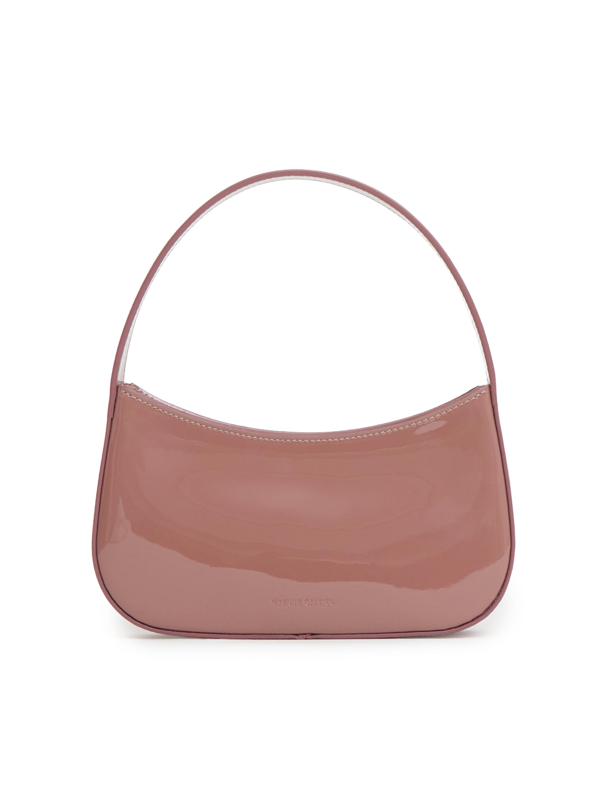 Mansur Gavriel Women's Bonbon Laminated Leather Top Handle Bag - Rosewood