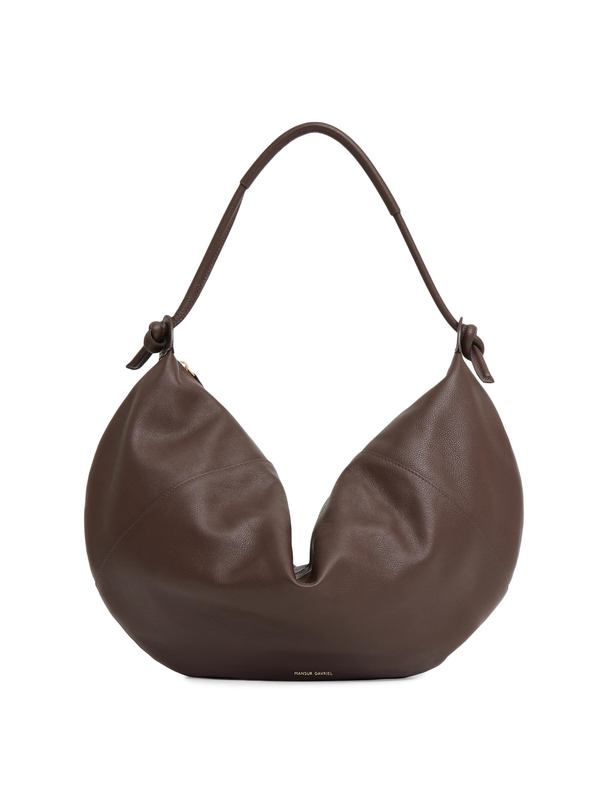 Mansur Gavriel Women's Fortuna Leather Shoulder Bag - Chocolate