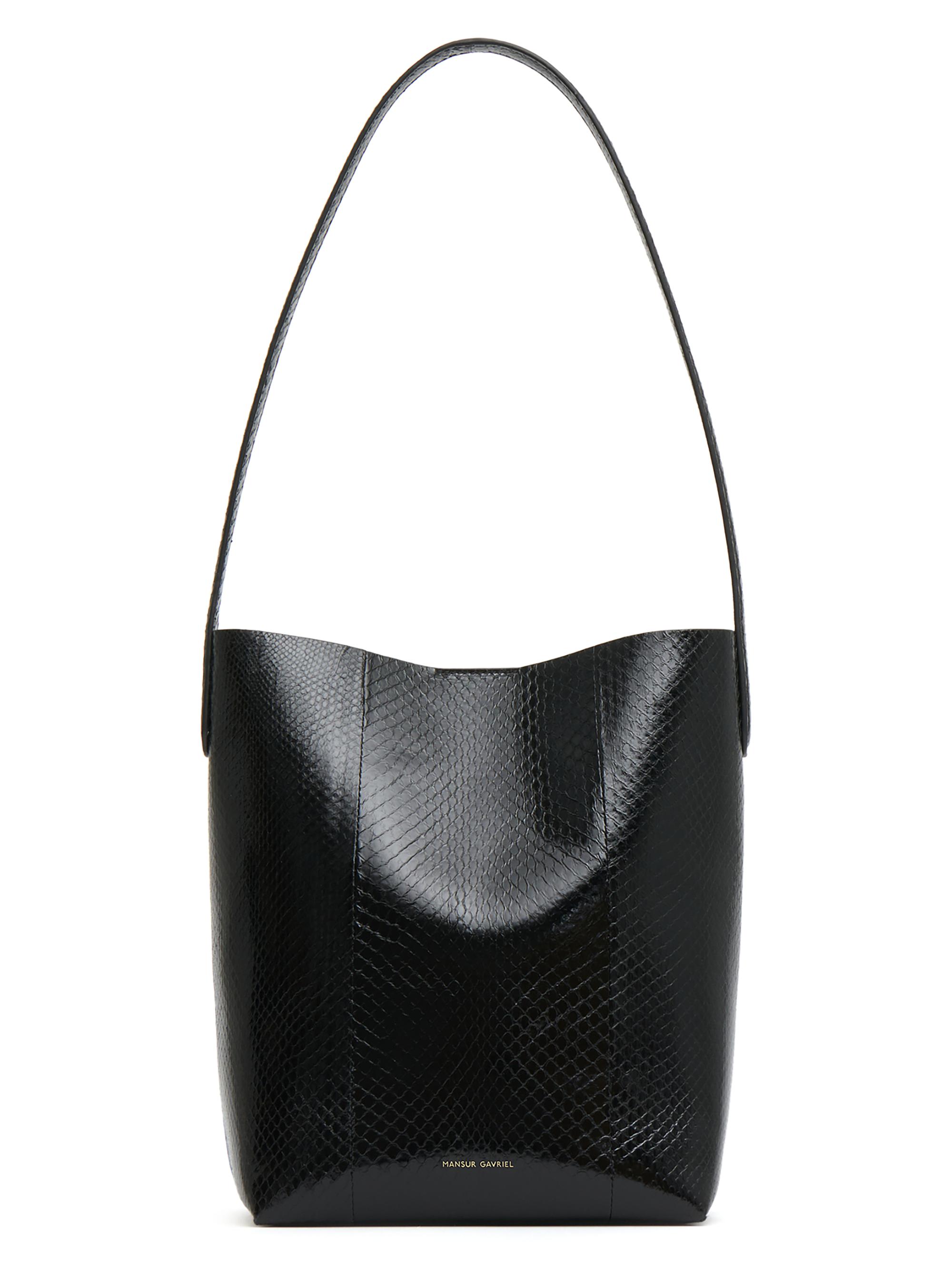 Mansur Gavriel Gaia Snake-Embossed Leather Shoulder Bag | Saks