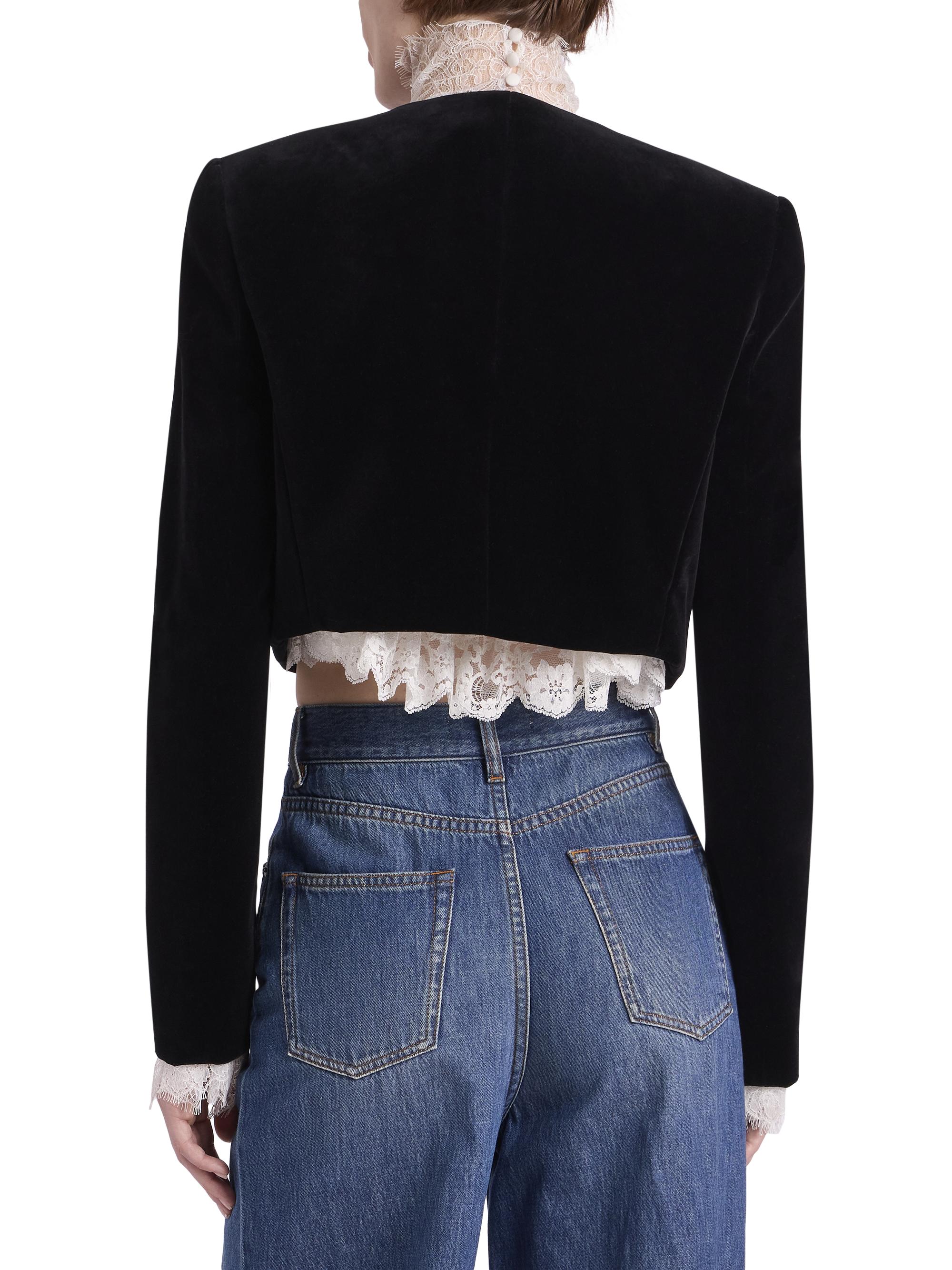 Chloé Cotton Velvet Crop Jacket | Saks Fifth Avenue