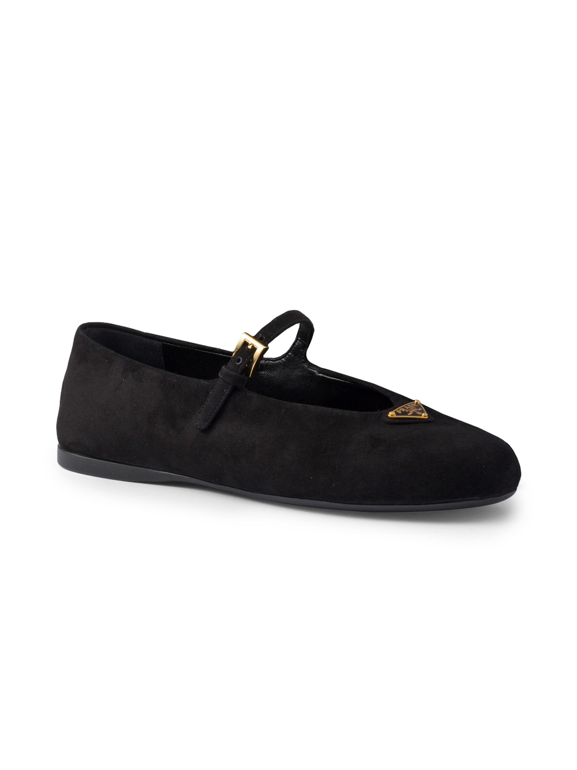 Prada パイソン ballerina flat shoes Black Naplak patent leather ballerinas | PRADA