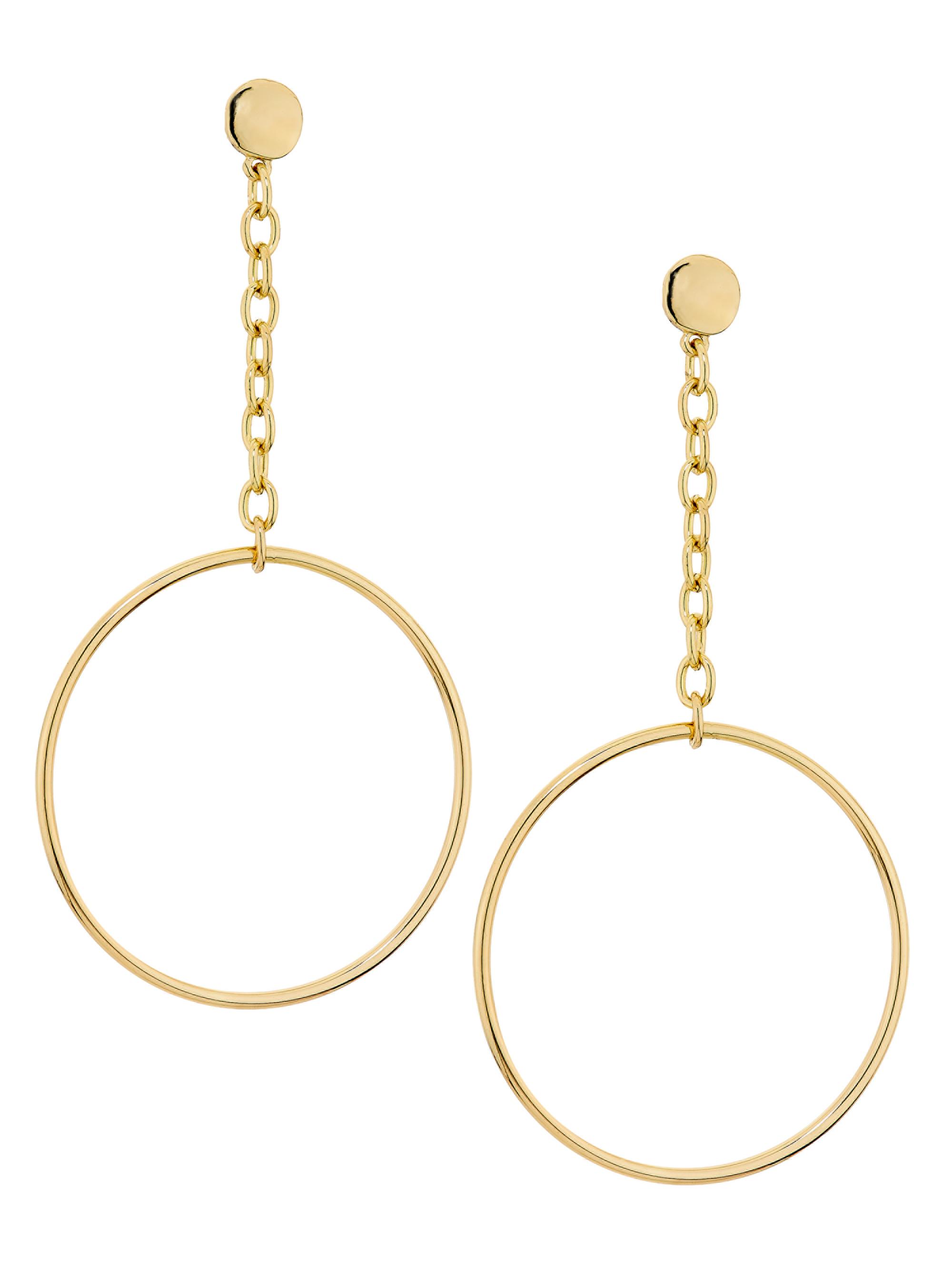 Ramy Brook Women's Lea Teardrop Goldtone Drop Hoop Earrings - Gold