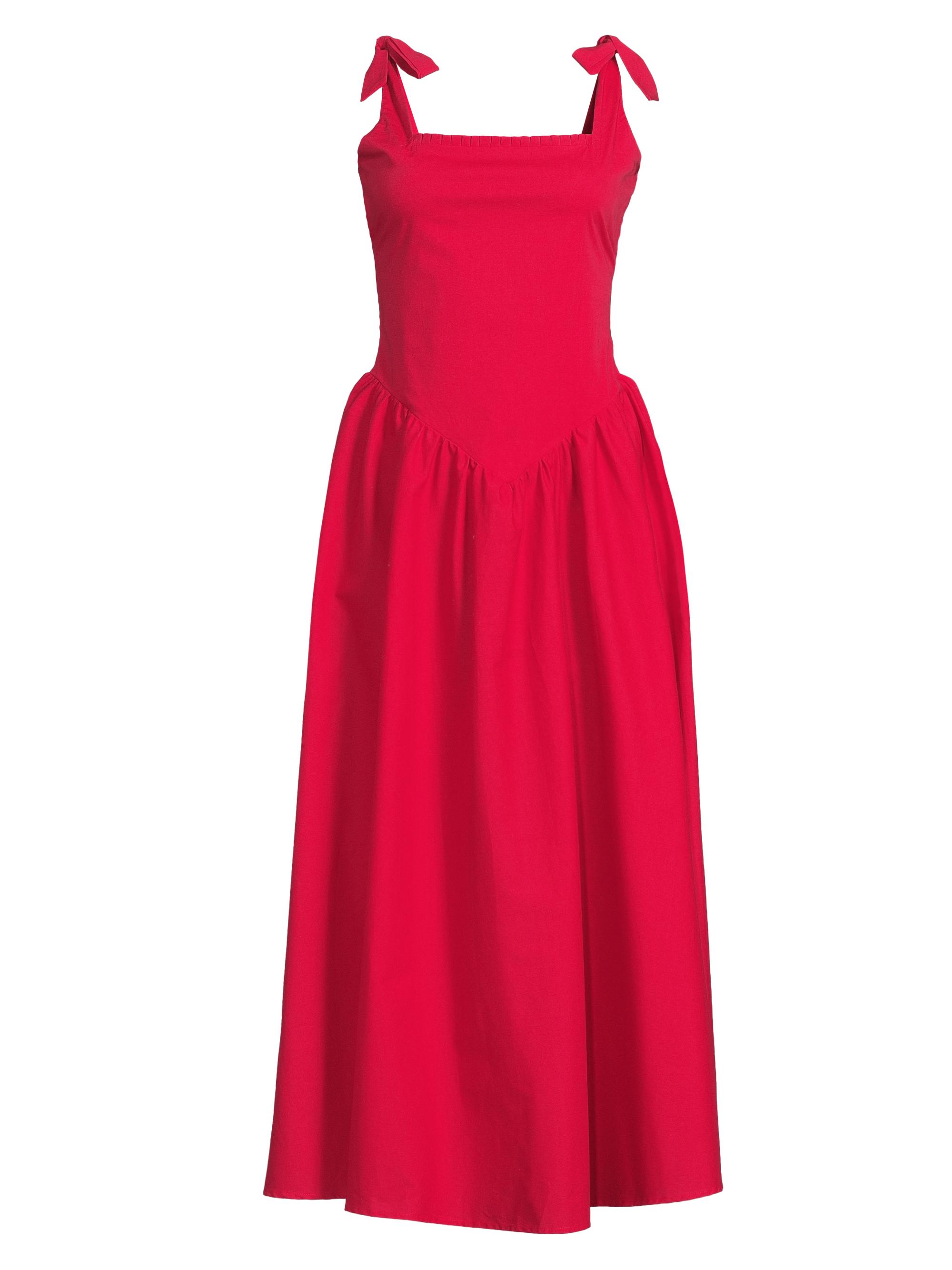 Peixoto Women's Harlow Stretch Poplin Maxi Dress - Red
