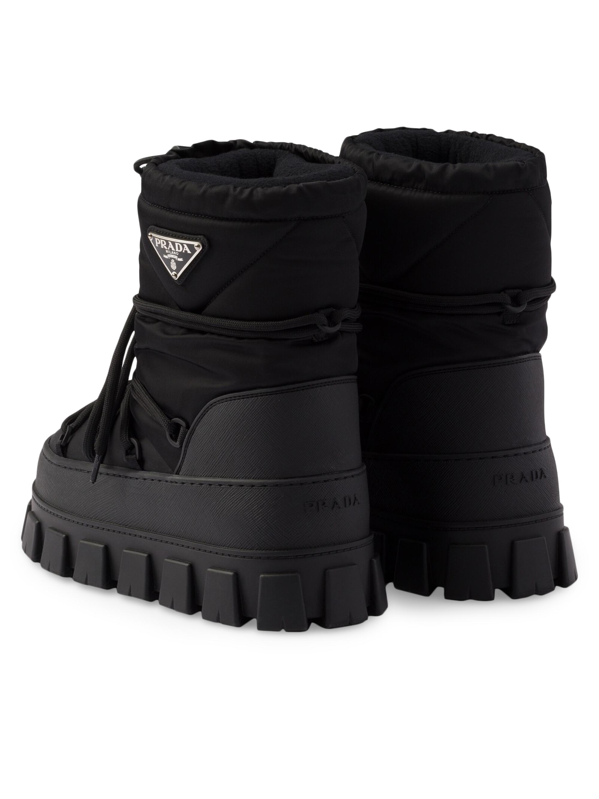 PRADA ブラック ナイロン キルティングブーツ　7 Buy Prada Wmns Wheel Snow Boot 'Black' - 1U686M 3LGO F0002 | GOAT