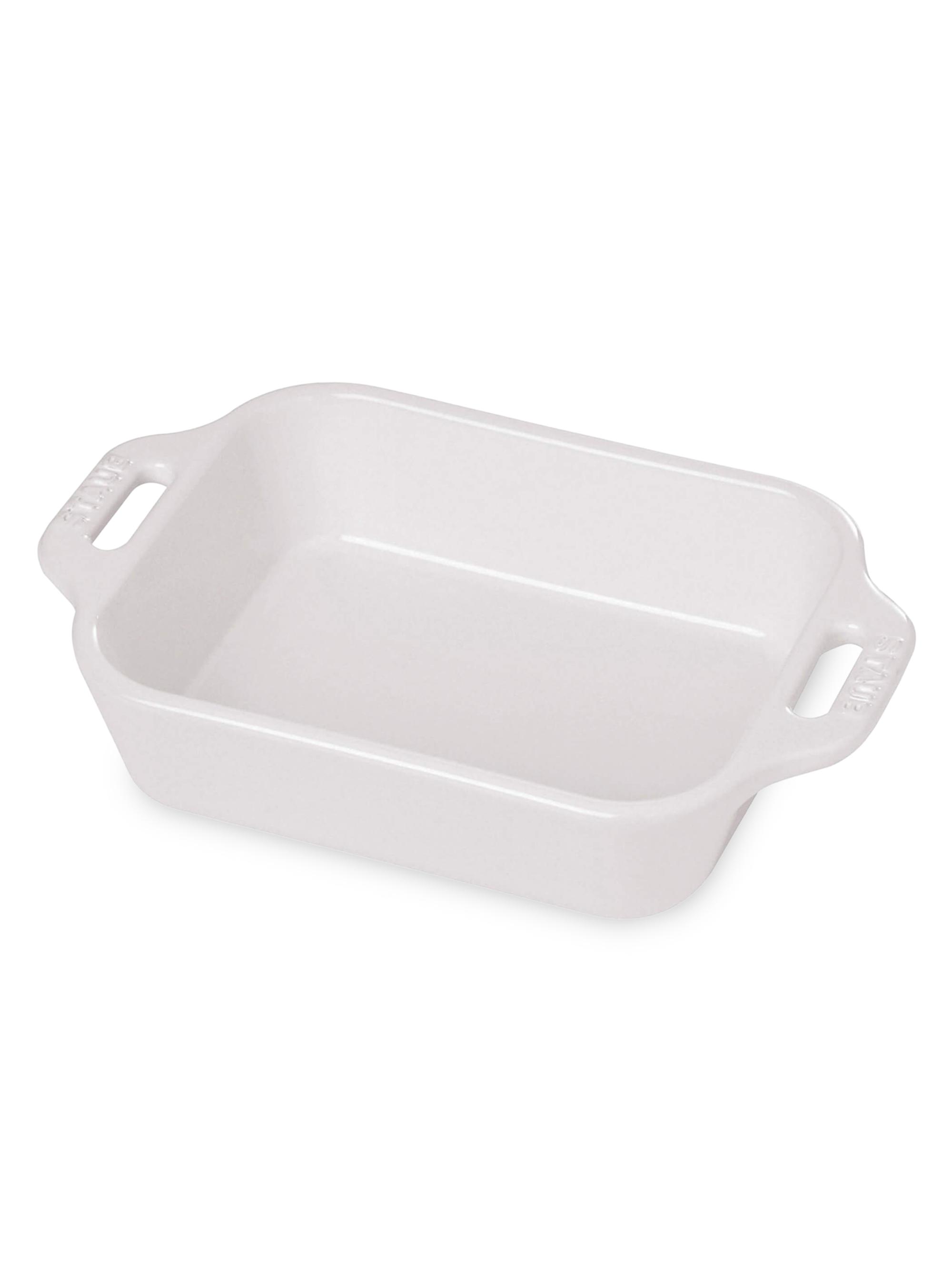Staub Ceramic Rectangular Baking Dish - White