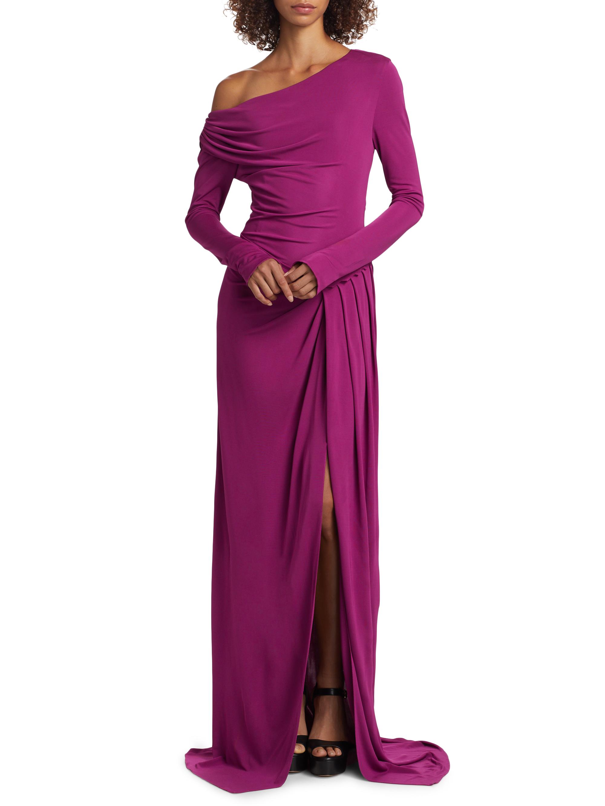 16Arlington Polyta Jersey One-Shoulder Gown | Saks Fifth Avenue