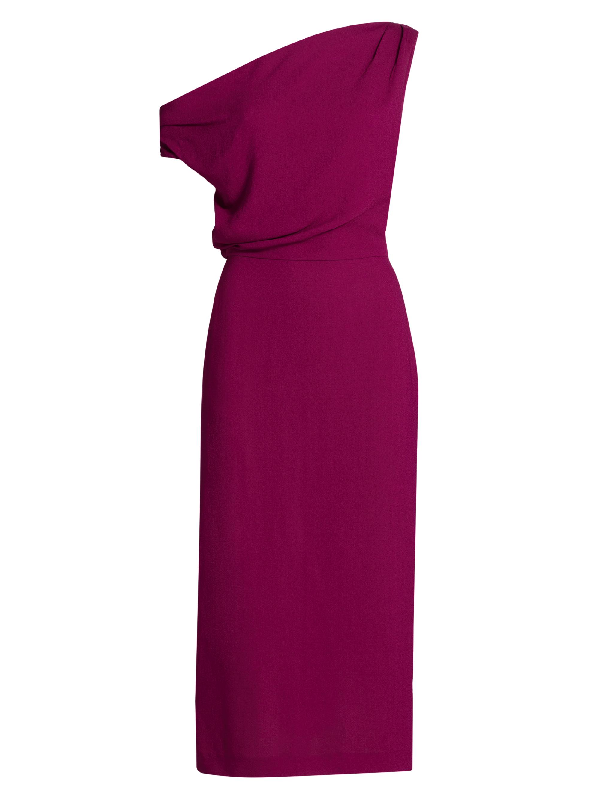 16Arlington Women's Kira One-Shoulder Midi-Dress - Fuchsia