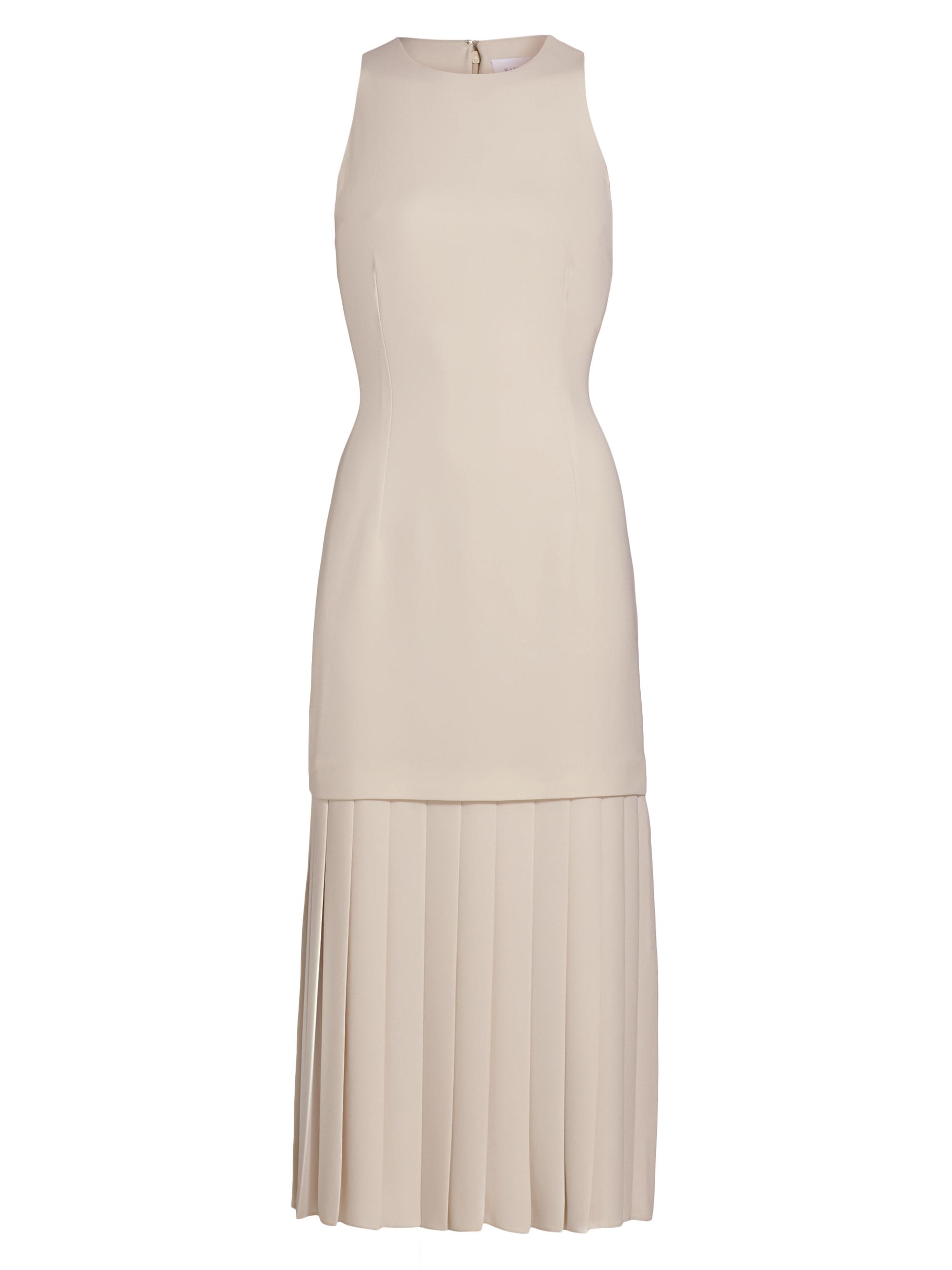 16Arlington Women's Anci Drop-Waist Crepe Midi-Dress - Osso