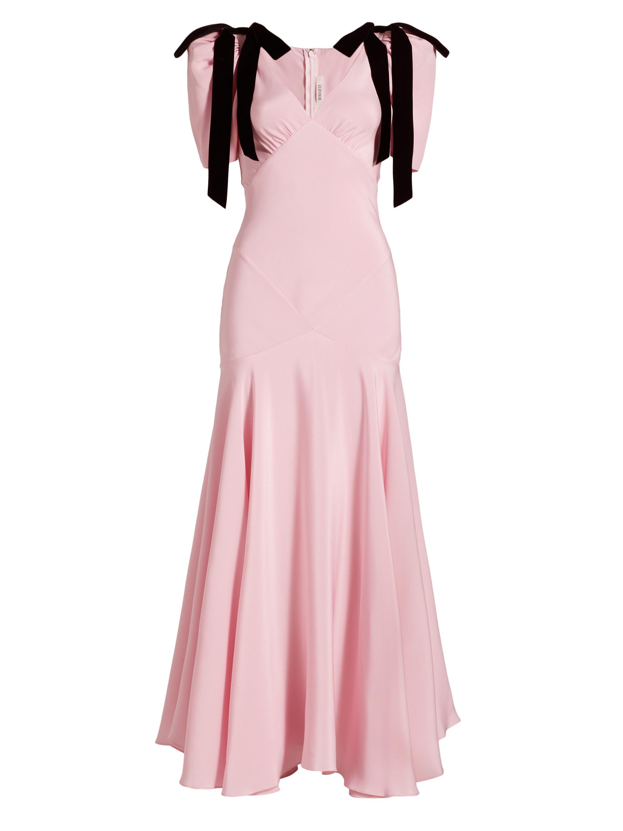 Rodarte Bow Silk Crepe Maxi Dress | Saks Fifth Avenue