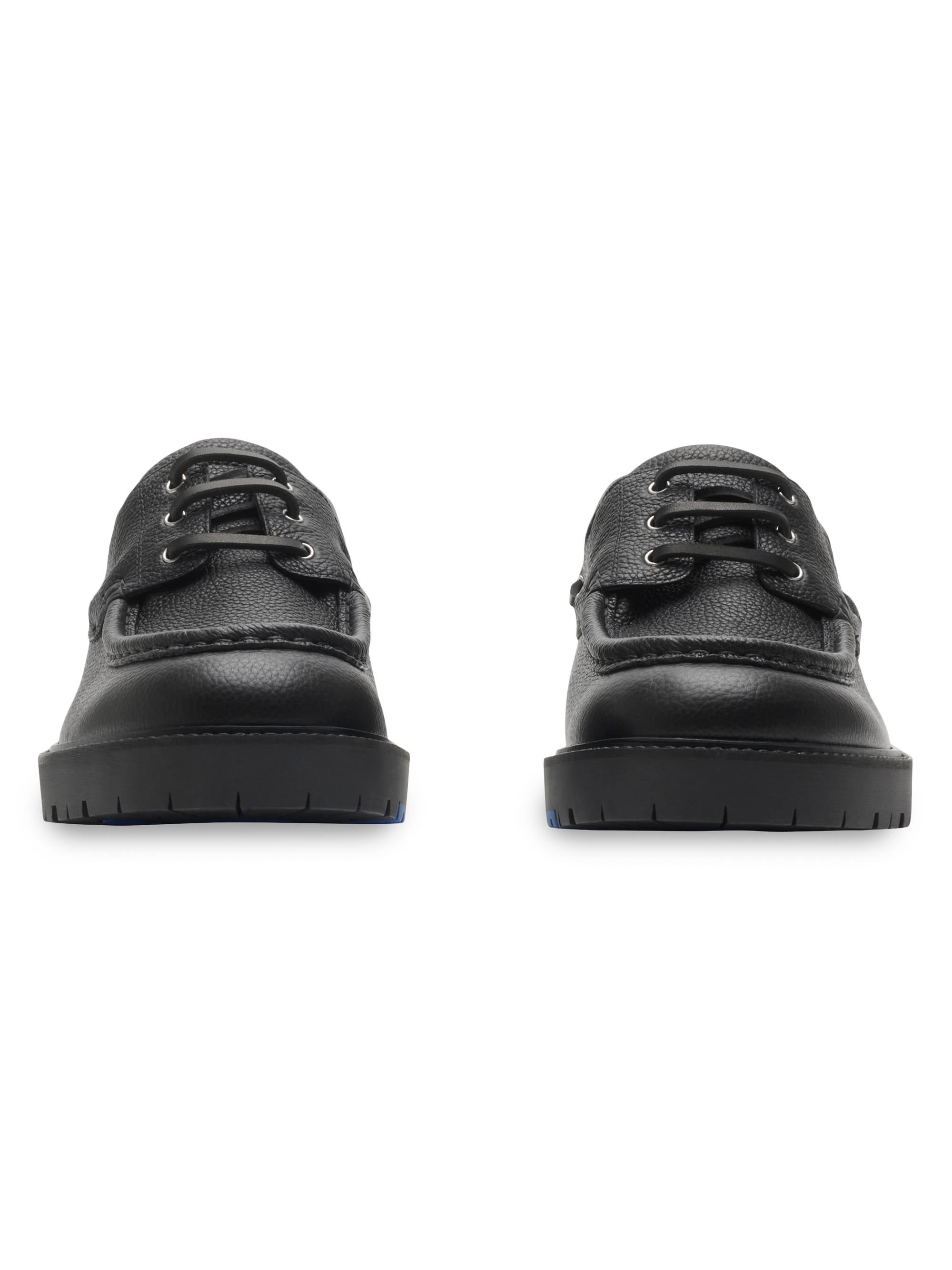 Burberry Raft Leather Boat Shoes | Saks Fifth Avenue