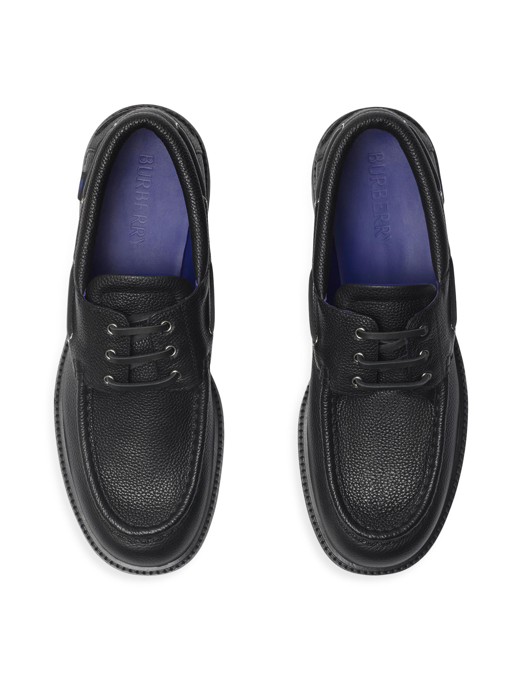 Burberry Raft Leather Boat Shoes | Saks Fifth Avenue