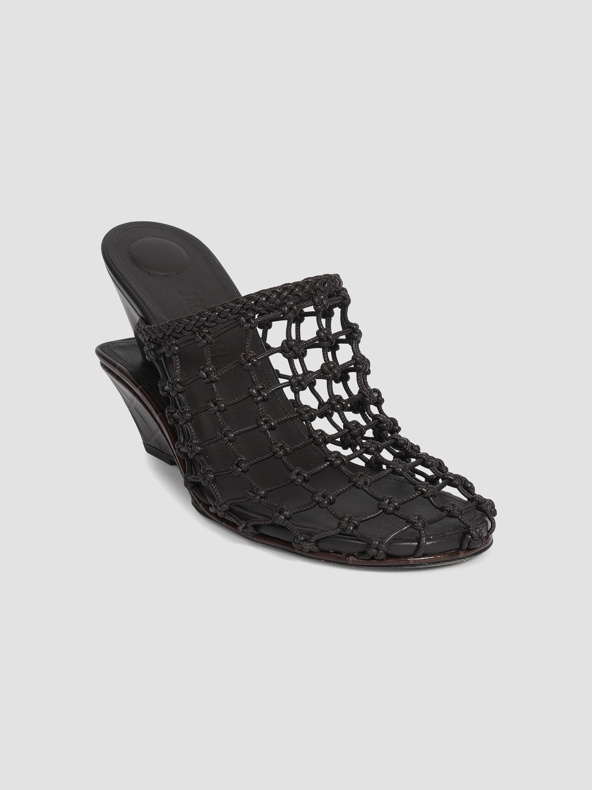 Jacquemus Les Doubles Tresses 100MM Leather Mules | Saks Fifth Avenue