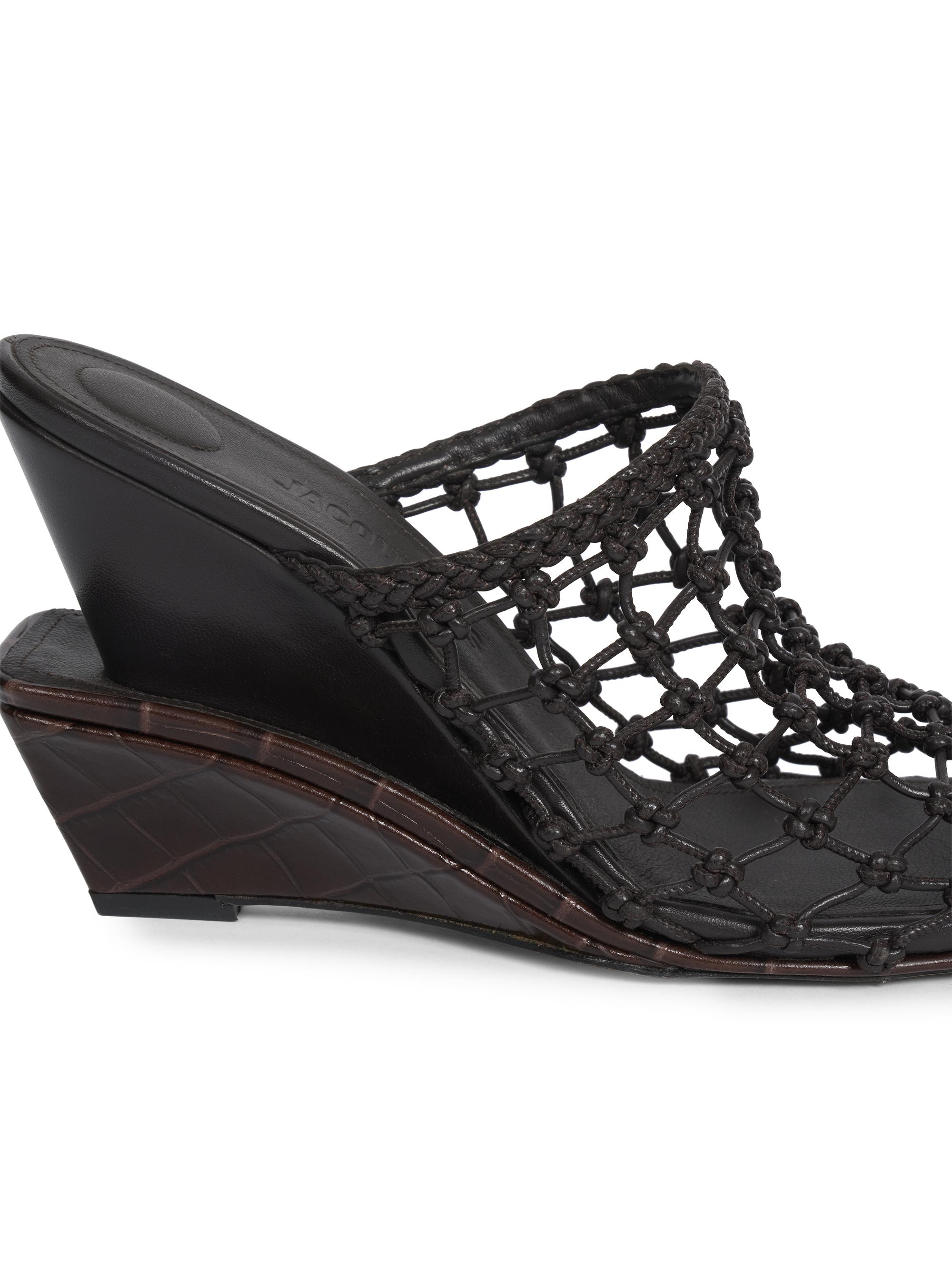 Jacquemus Les Doubles Tresses 100MM Leather Mules | Saks Fifth Avenue