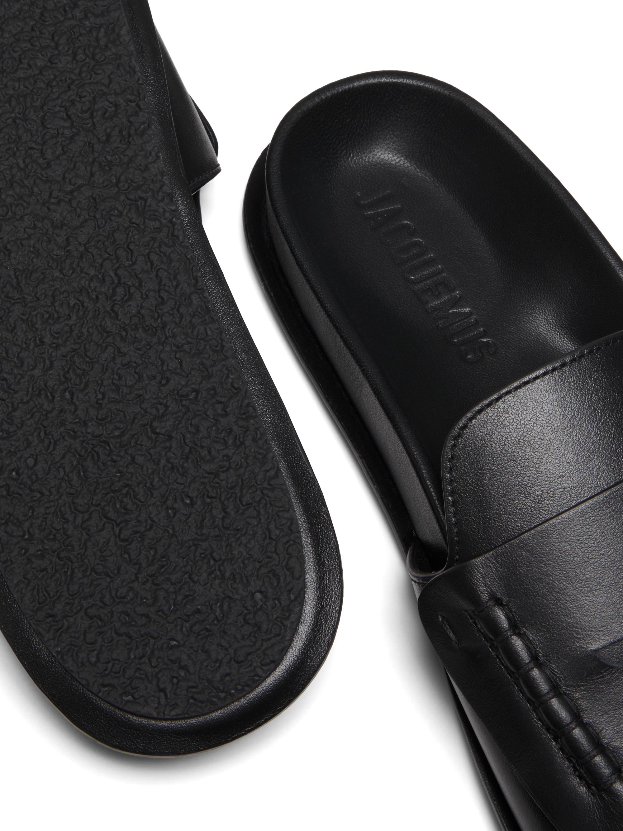 Jacquemus Leather Moccasin Sandals | Saks Fifth Avenue