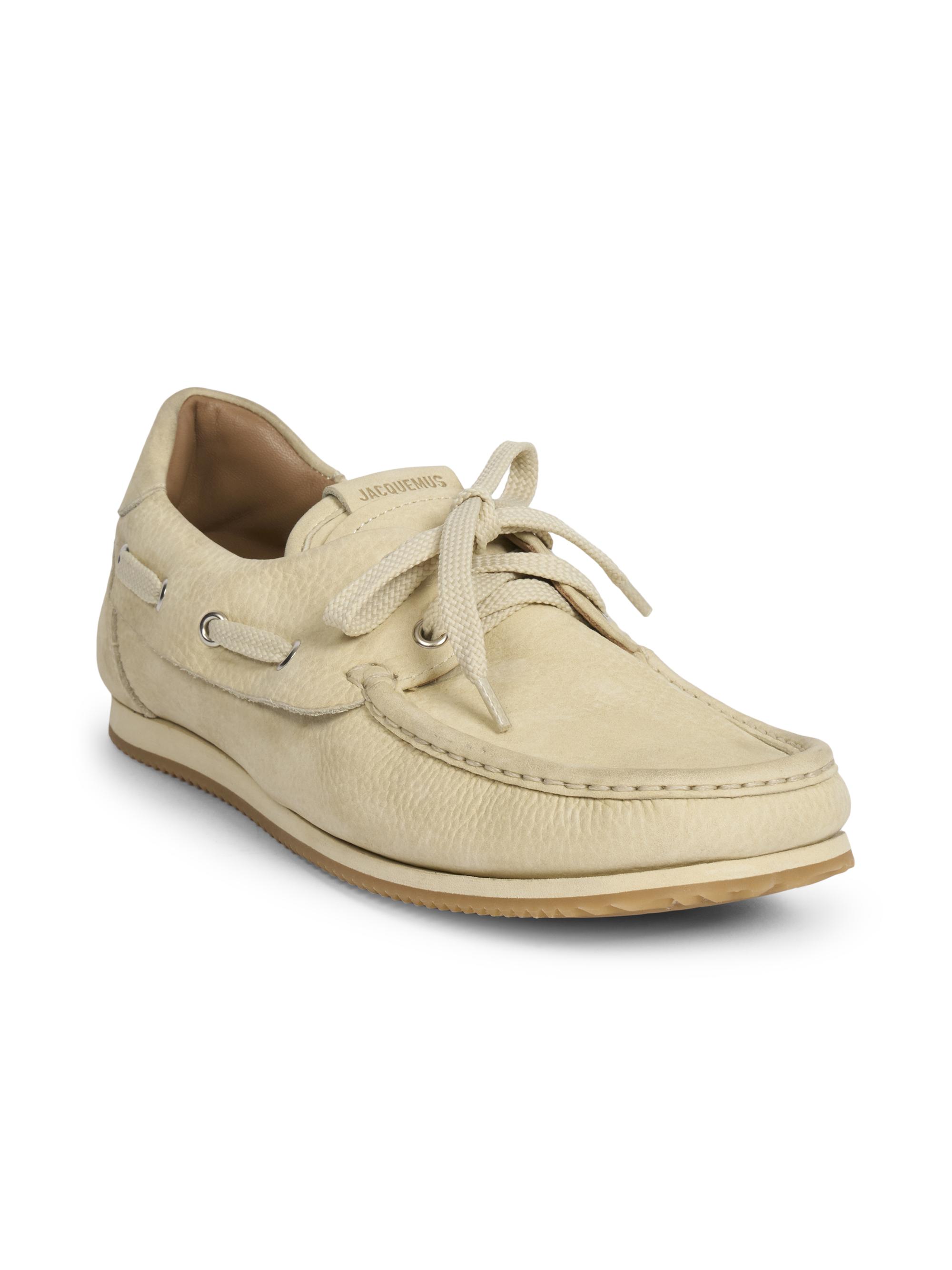 Jacquemus Les Batto Leather Boat Shoes | Saks Fifth Avenue